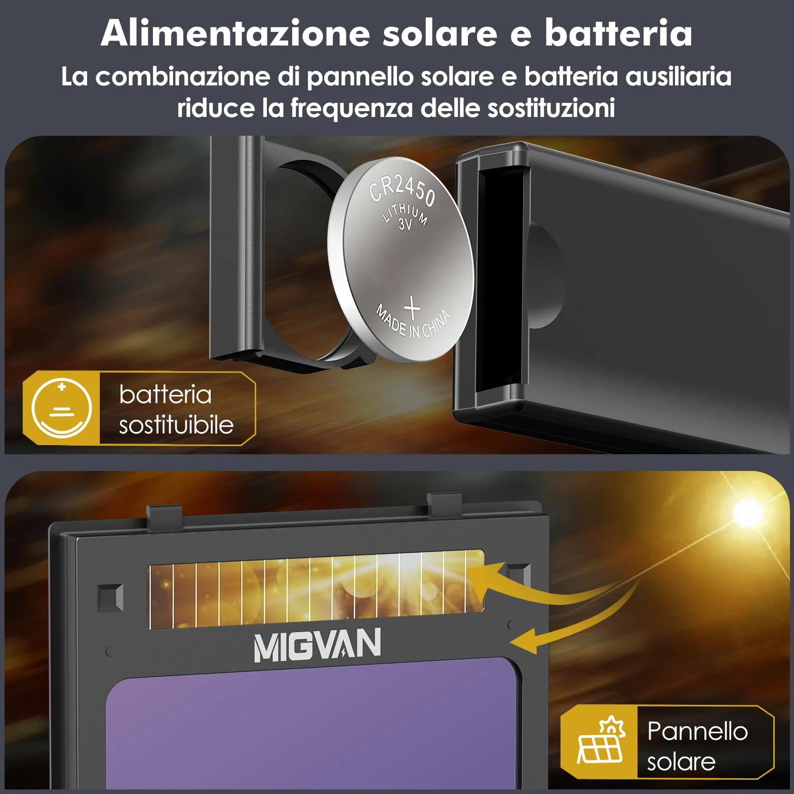 Maschera Saldatura Autoscurante 0,1 ms di oscuramento automatico ultra rapido, True-Color, 100×82 mm, solare batteria, DIN 4/5-9/9-13, Casco Saldatura MIG TIG MMA ARC Smerigliatura H21