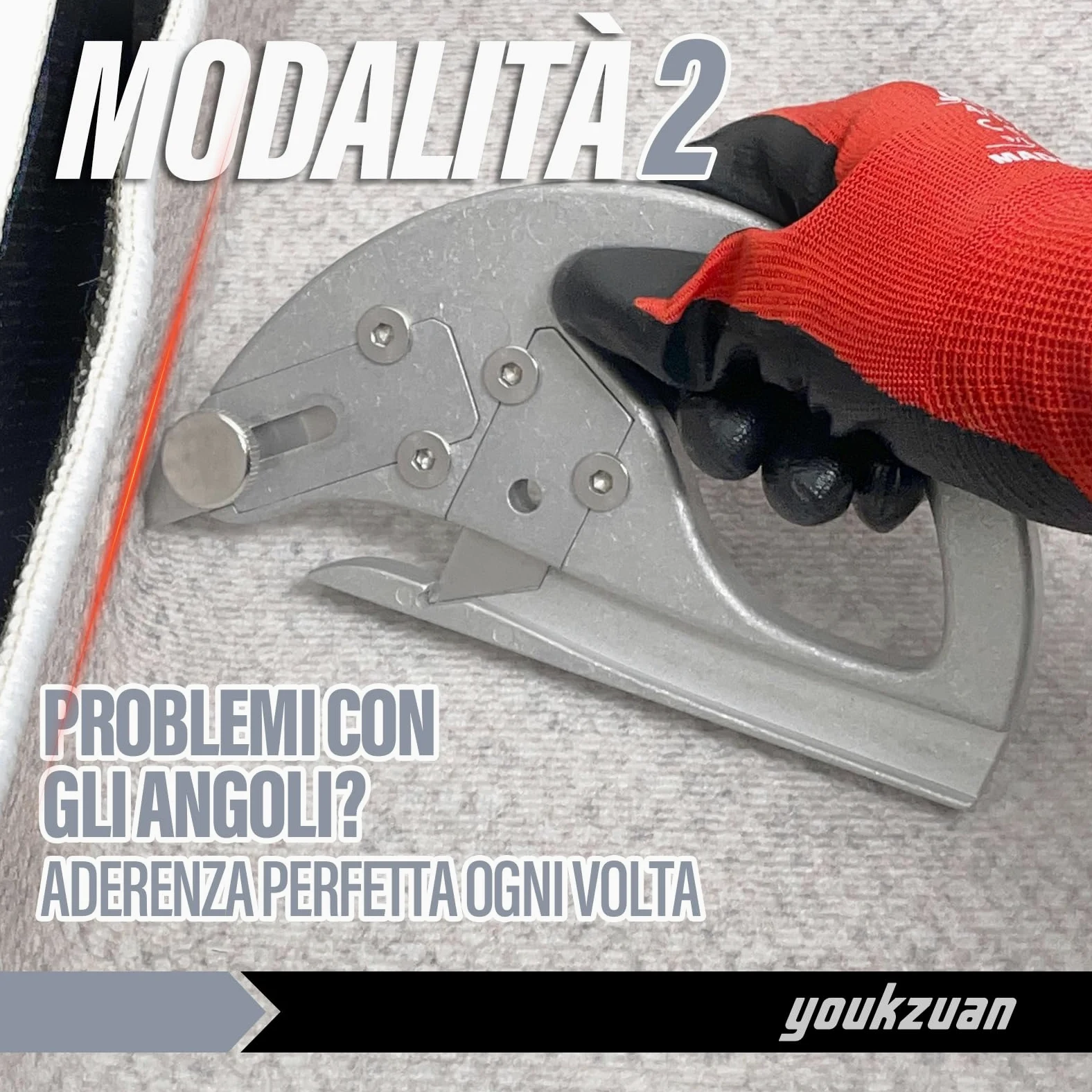 Strumento professionale per il taglio di tappeti con due funzioni, taglierina ad anello per tappeti con 15 lame ad alte prestazioni, coltello da taglio retrattile