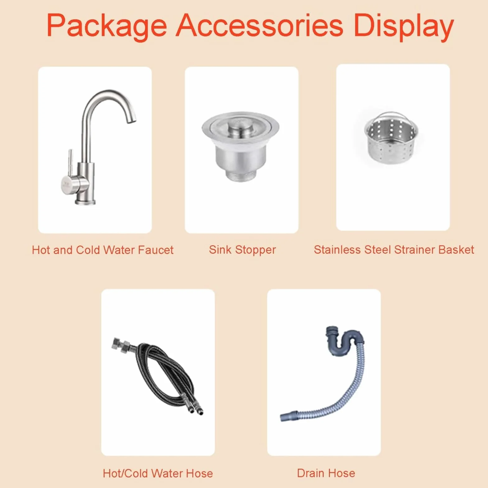 Lavandino a Colonna Moderno in Ferro Battuto, Mobile da Bagno con Lavabo in Acciaio Inox, Lavandino su Piedistallo Freestanding Set con Rubinetto e Scarico (con contenitore,Blu)