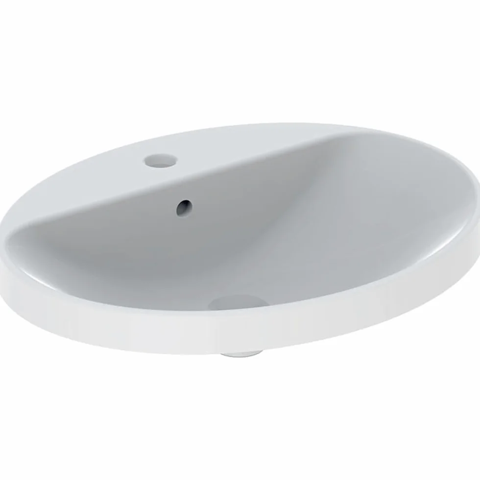 Geberit - Lavabo - Lavabo da incasso Geberit VARIFORM ovale 55x45cm con gamma di rubinetteria - Geberit