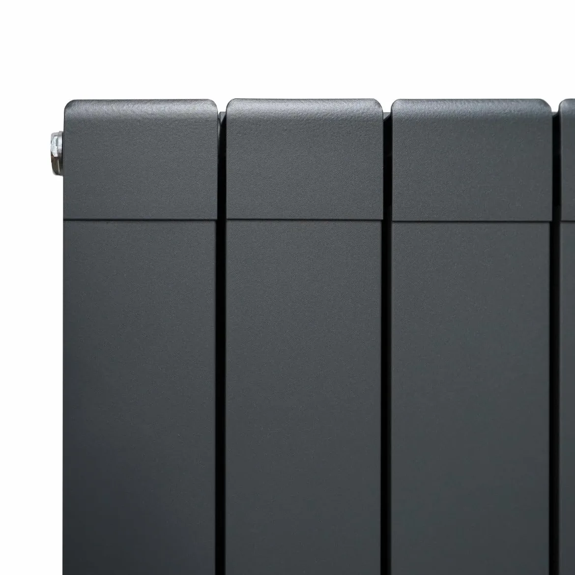 Radiatore di Design in Alluminio 1800mm x 315mm Verticale Doppio Pannello Piatto A Colonna Termosifone Moderno Leggero Grigio Antracite Spazzola Kit di Fissaggio Staffe Inclusi