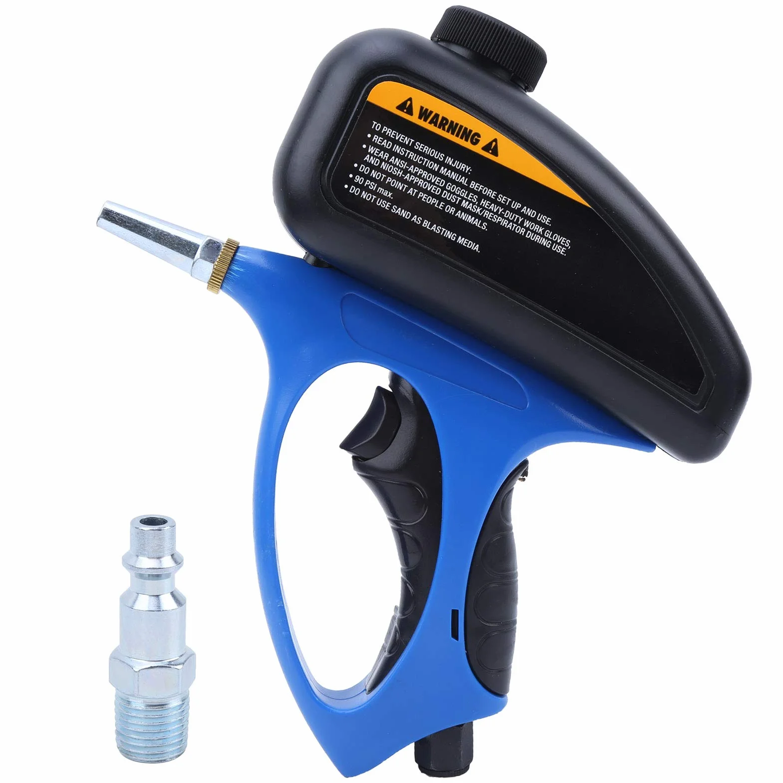 Sabbiatrice Pneumatica Portatile con Serbatoio 510 ml, per Vetro