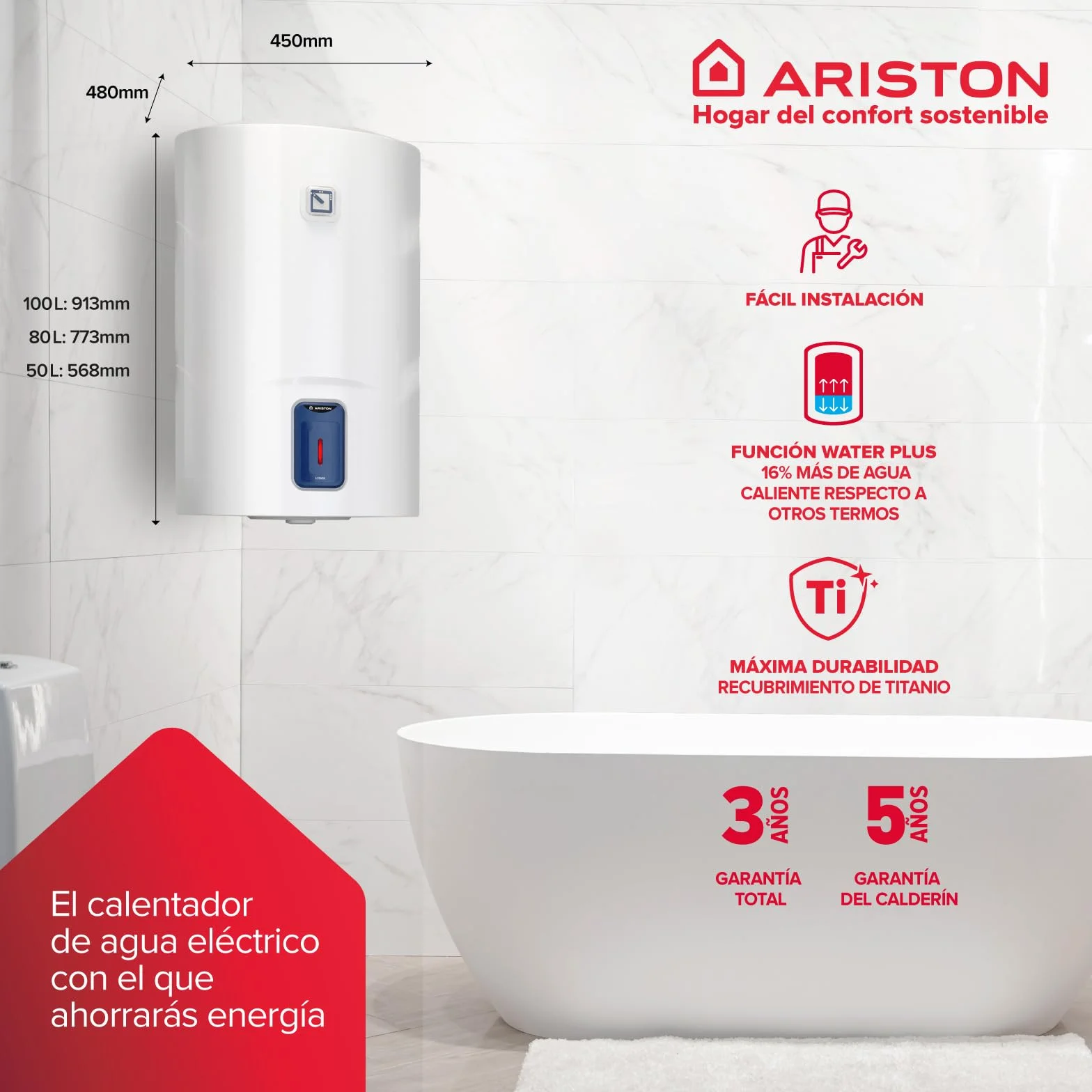 Ariston Scaldabagno Elettrico, 3201993