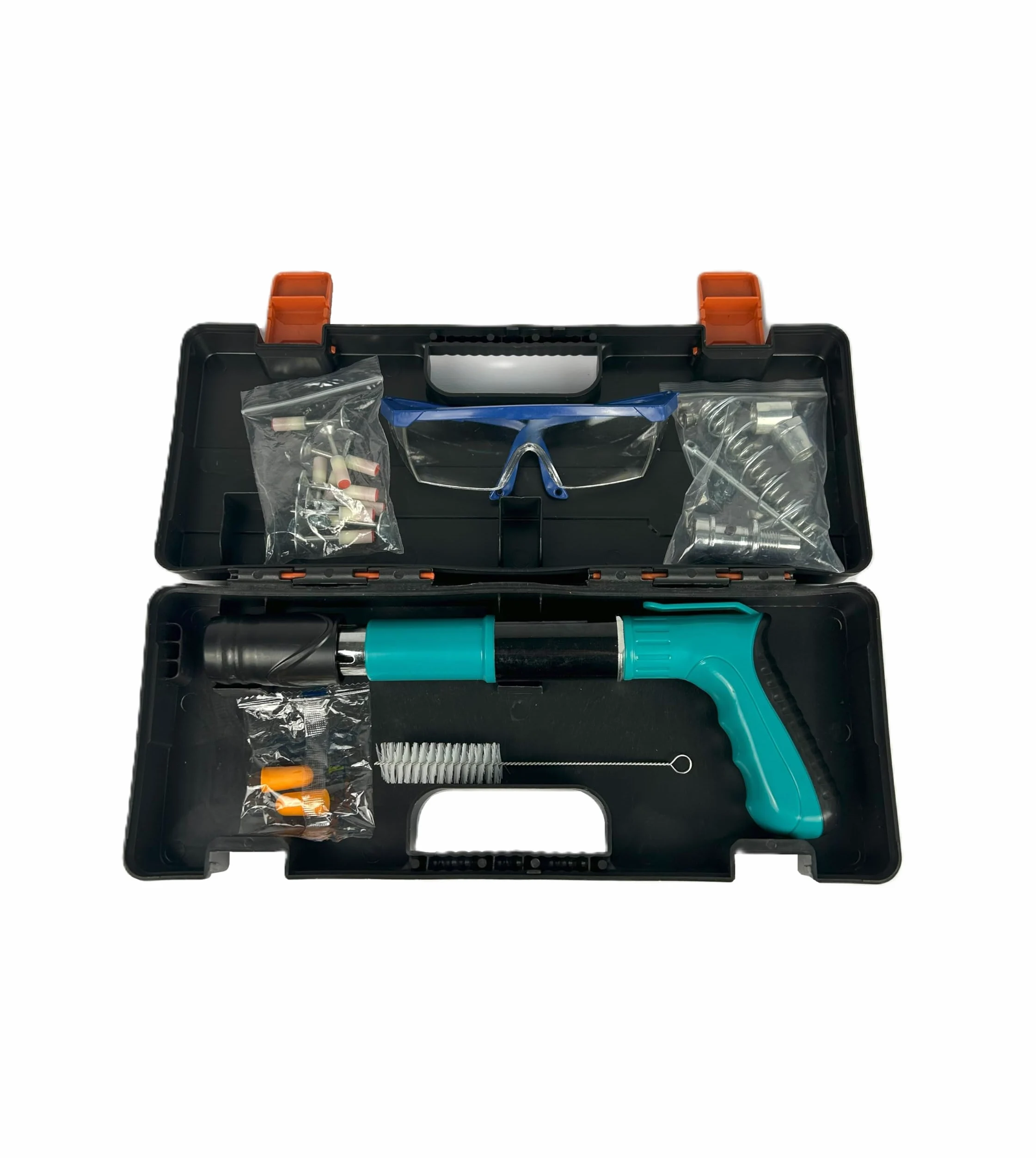 TEMPO DI SALDI Pistola Manuale Sparachiodi Portatile Regolabile con Chiodi e Occhiali Integrati