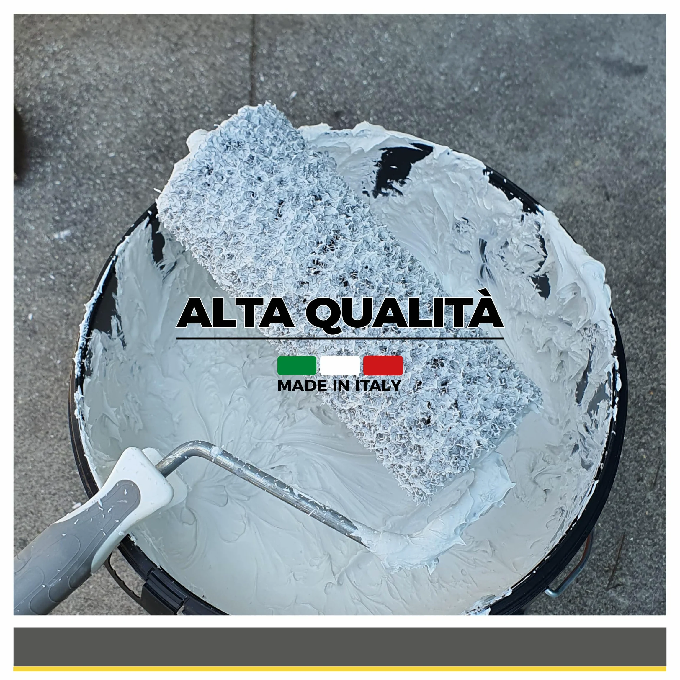 Boldrini Rullo Professionale per Stucco con Manico – 30cm – Made in Italy – Applicazione Stucco su Pareti e Soffitti – Alta Resistenza, Non Perde Peli