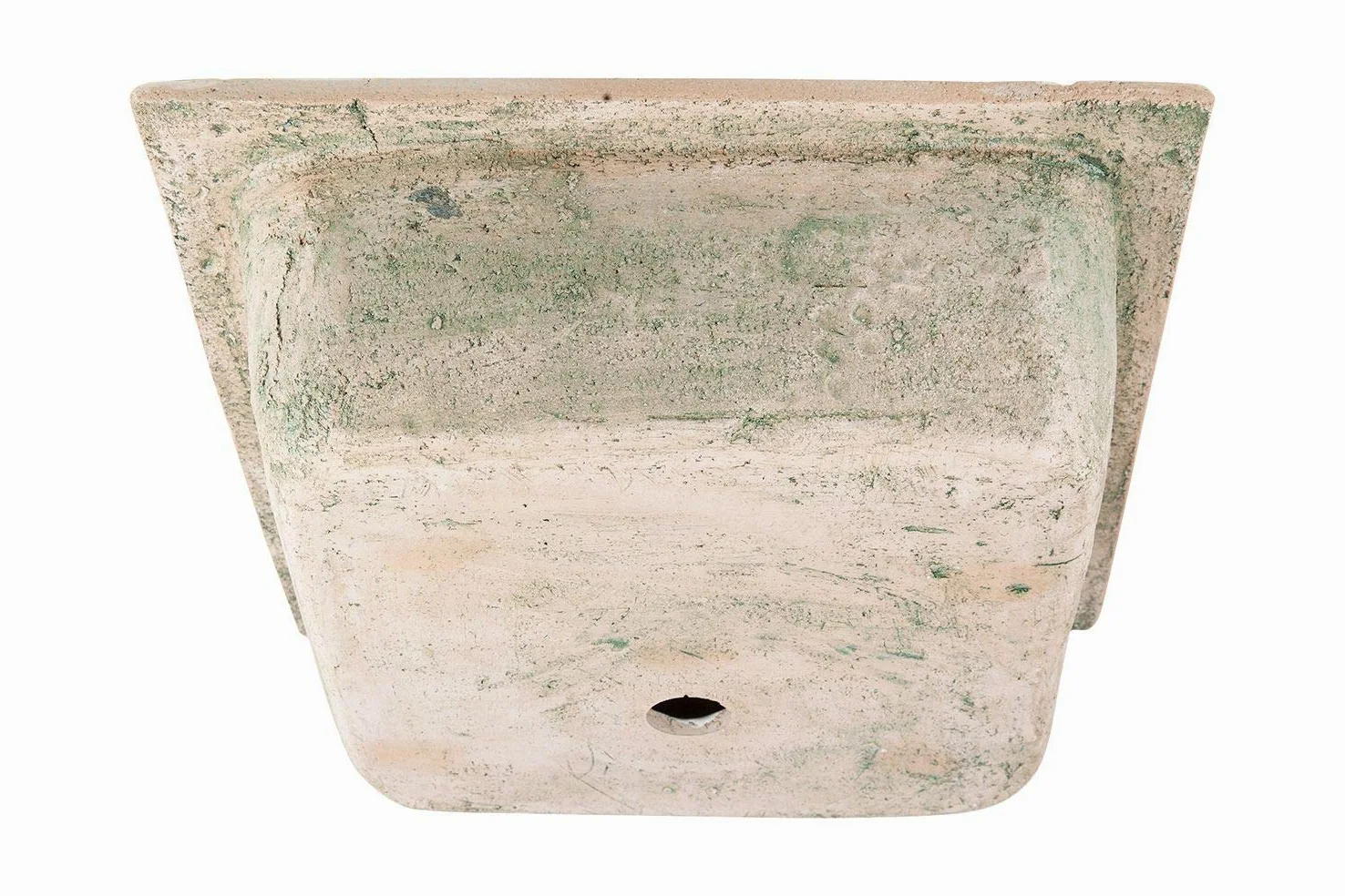 Lavabo ceramica siciliana Terra - Lavello da cucina quadrato da incasso, Un Lavabo da cucina colorato fatto a mano da cucina | Lavello da cucina in ceramica siciliana dall'Italia 42 x 42 cm