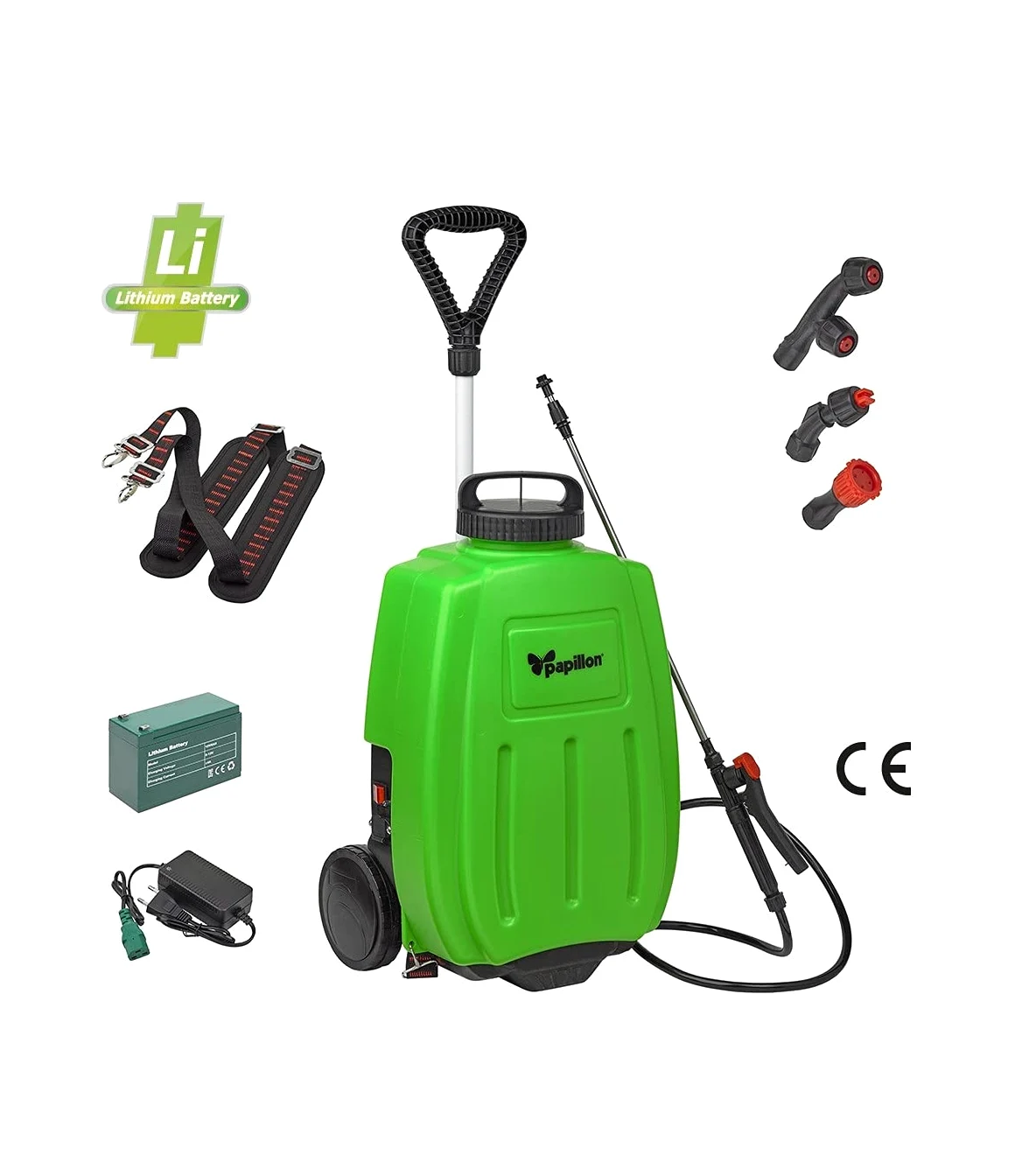 Papillon Pompa IRRORATRICE A Carrello Batteria Litio KF-16C-11
