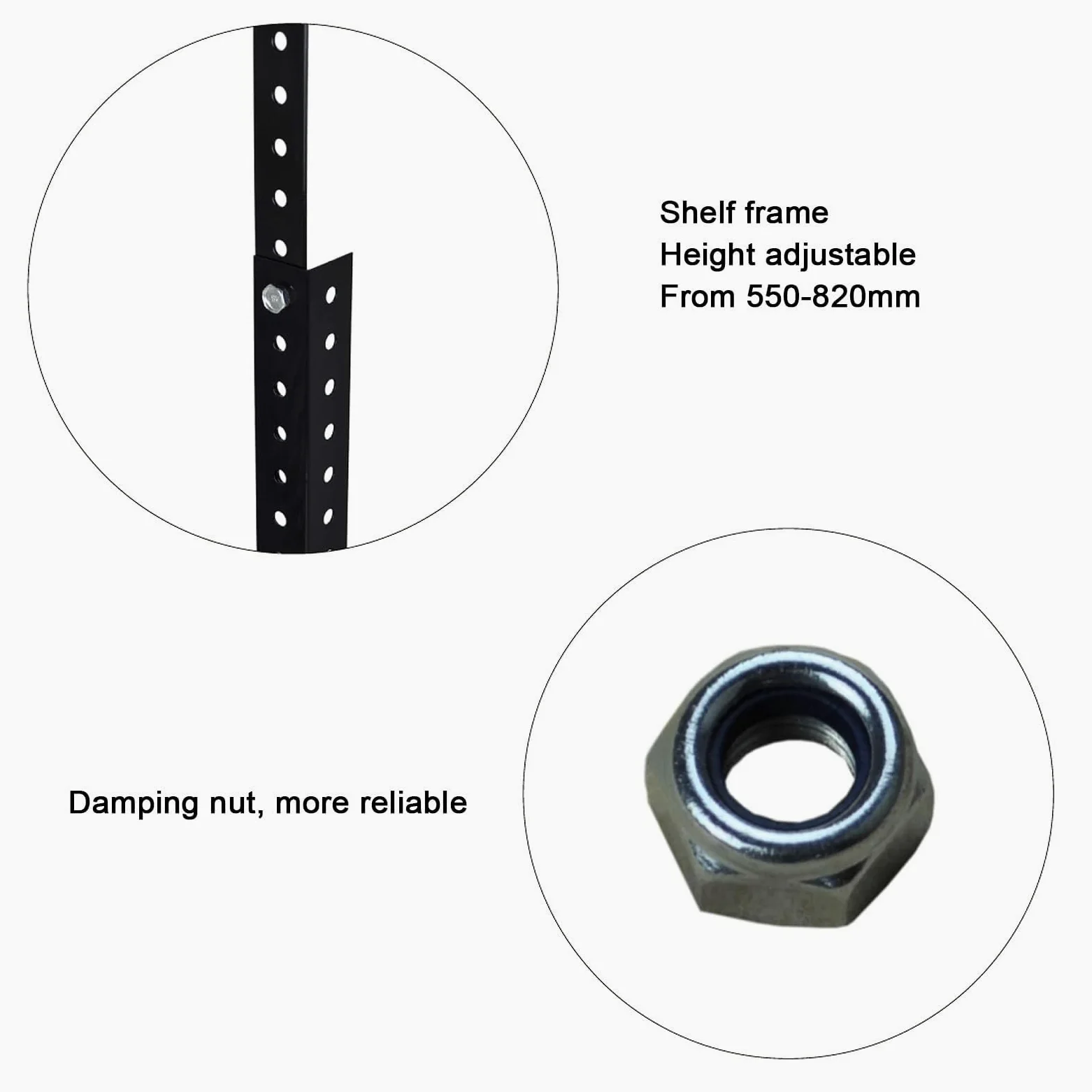 Scaffalature Per Garage Sospese, Scaffali Regolabili Per Montaggio A Soffitto, Pensili Per Garage, Capacità Di Peso 150 Kg, 115 × 70 Cm, Nero