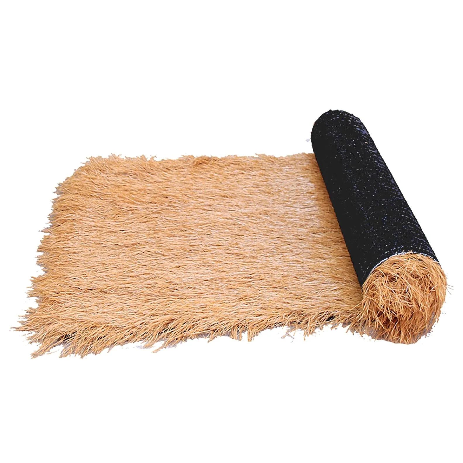 SARKEY Rotoli di Paglia di Palma Artificiale, Paglia di Simulazione PE, Anatra Barca Paglia di Casa Tetto della Palma, per Bar Decorazione Esterna Giardino(1x20m(3.28x65.61ft))