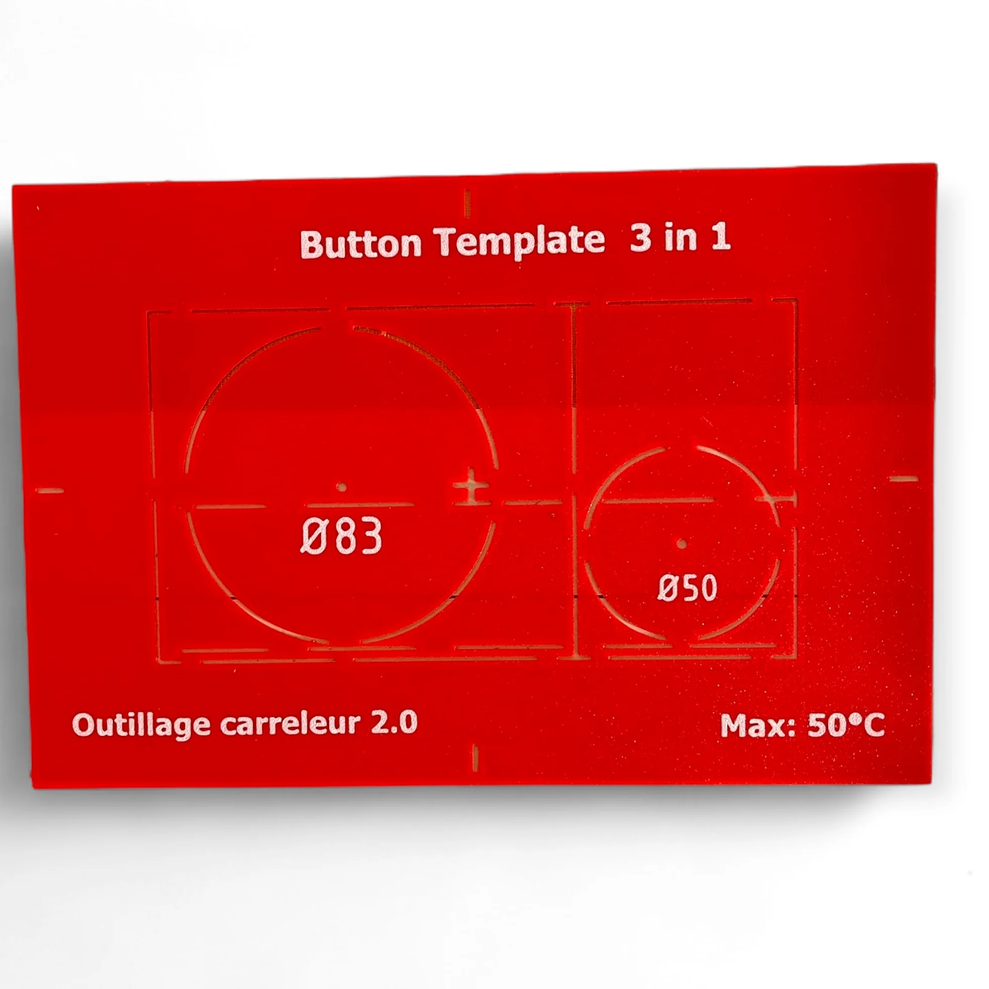 Kit piastra di innesco a piastrella + supporto e pulsante Eco – compatibile Geberit Sigma – modello magnetico con dischi e aste diamantate – installazione rapida – Outillage Carreleur 2.0