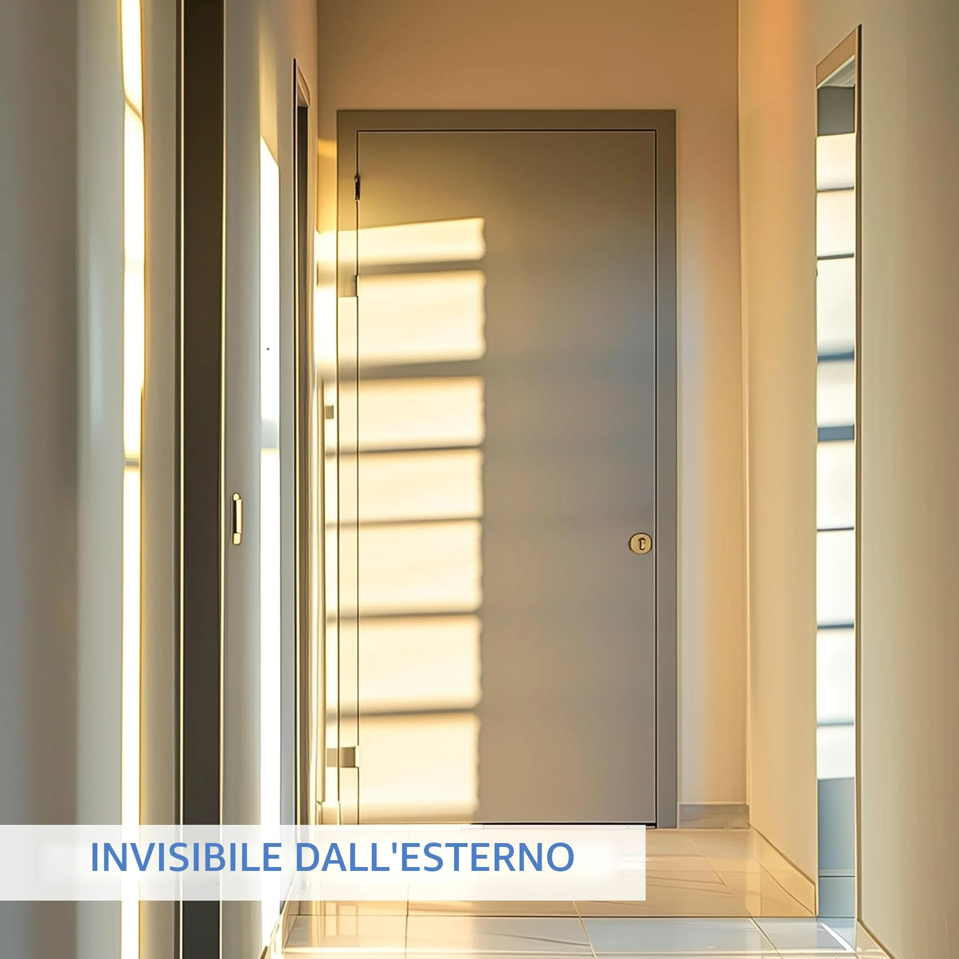 NIVIAN Serratura Invisibile Intelligente WiFi – Chiavistello Elettronico con App e Telecomandi, Doppio Motore Antivandalo, Apertura da Interno ed Esterno
