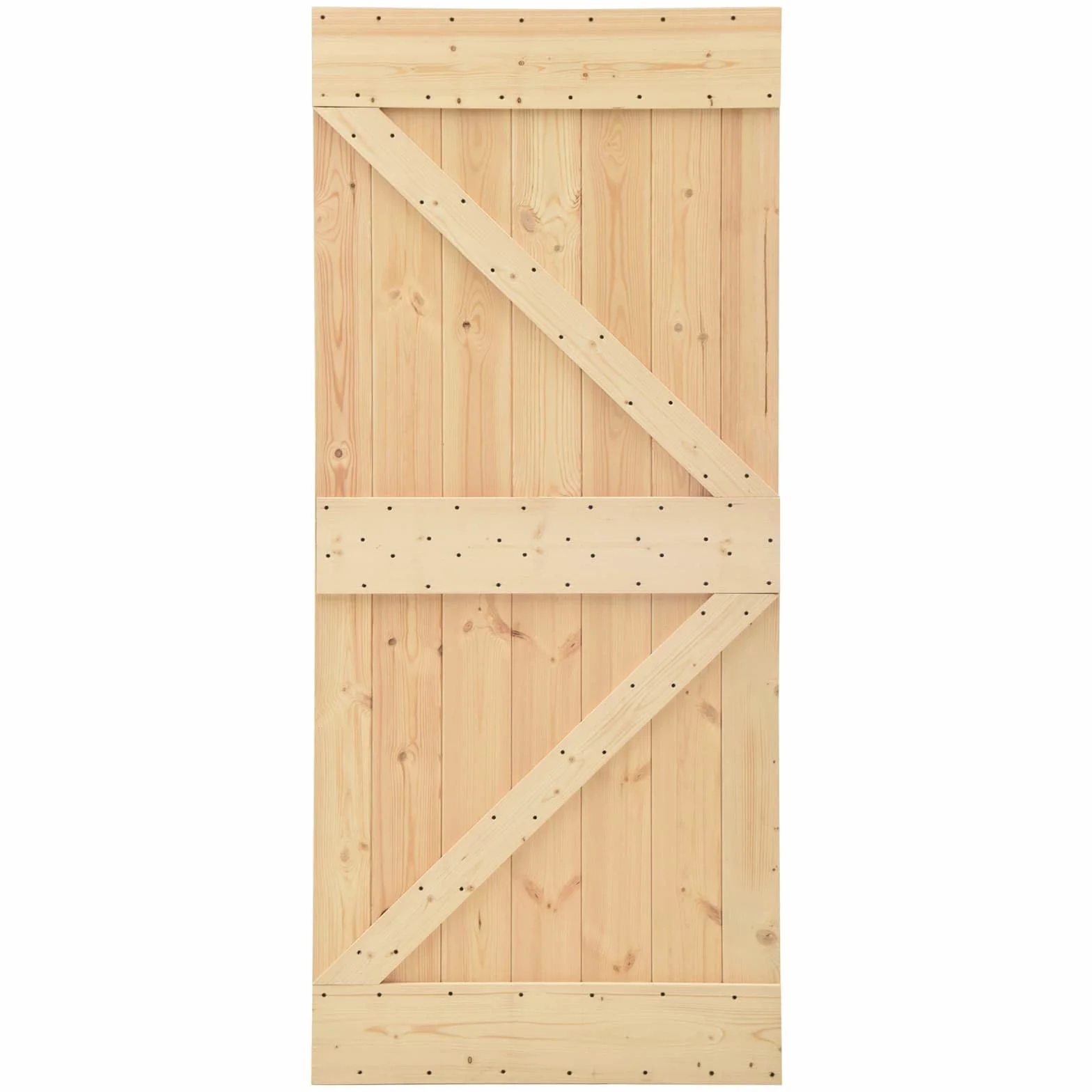 Porta Narvik Naturale 90 x 210 cm Legno di Pino Solido, Articoli di ferramenta,Materiali da Costruzione,Porte, 25kg-351043