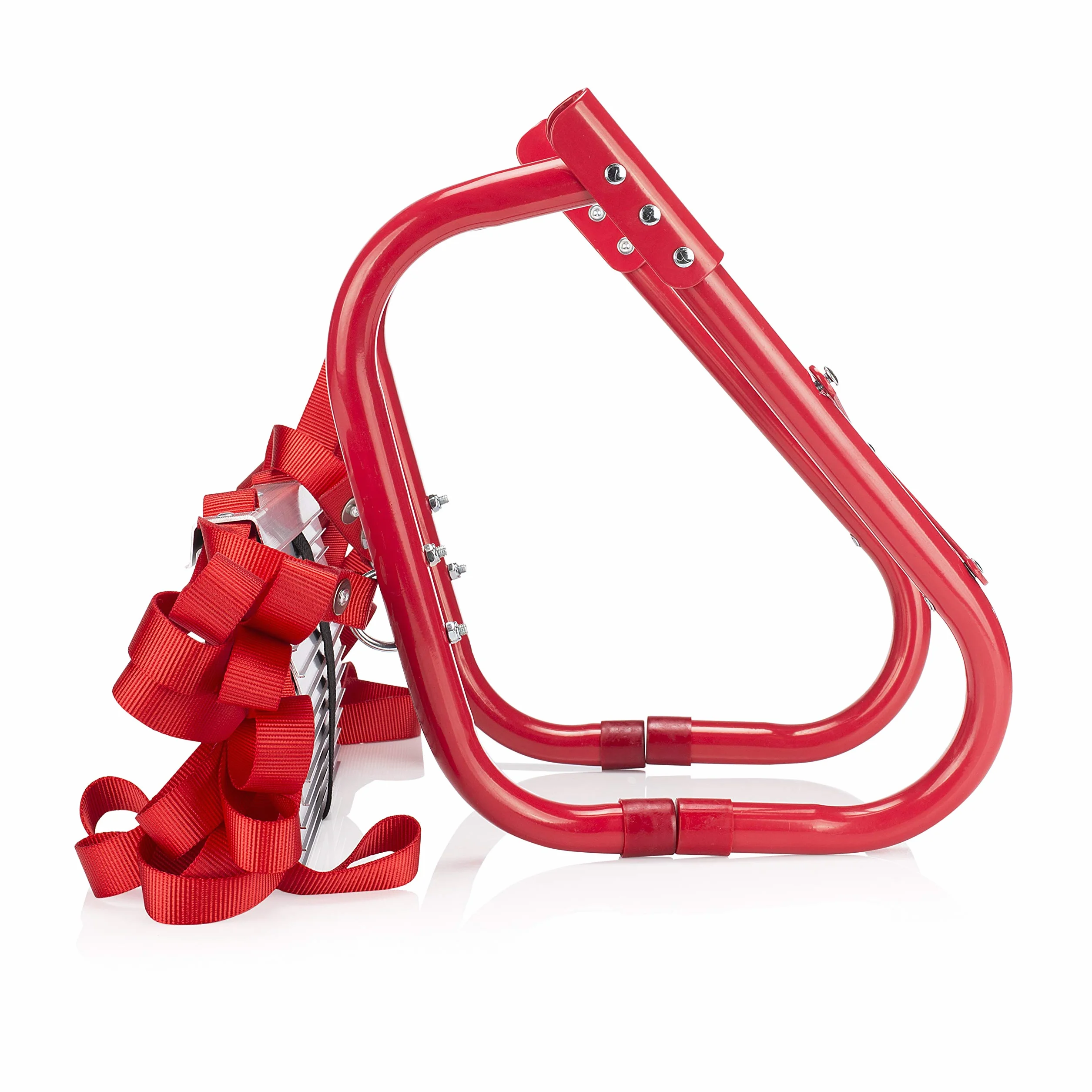 Smartwares Scala di fuga - Rosso - Acciaio - 4,5 m di lunghezza - 450 kg max - Ideale per l'evacuazione del 1° piano - 10.015.18