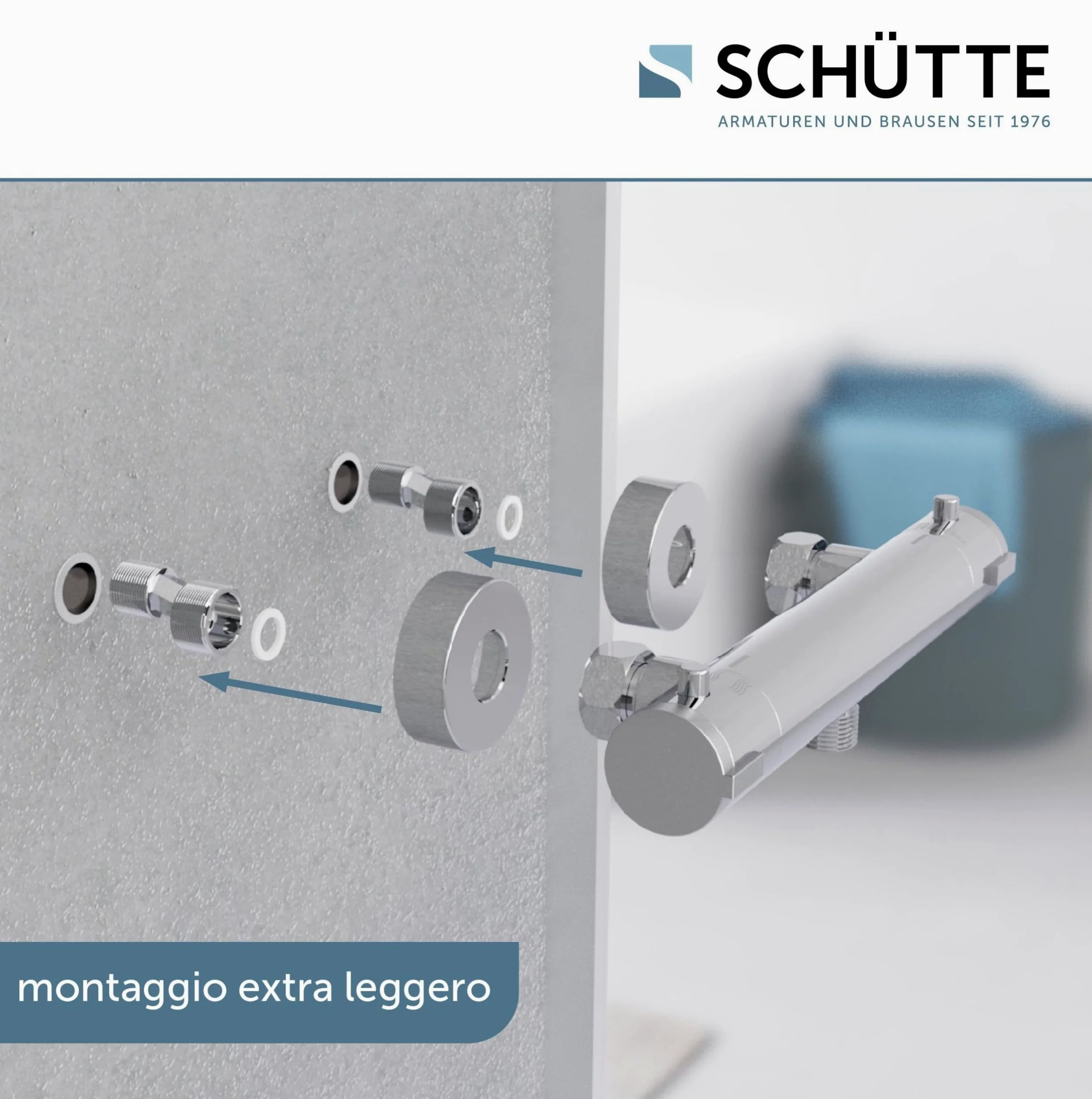SCHÜTTE Robinet mitigeur thermostatique douche London