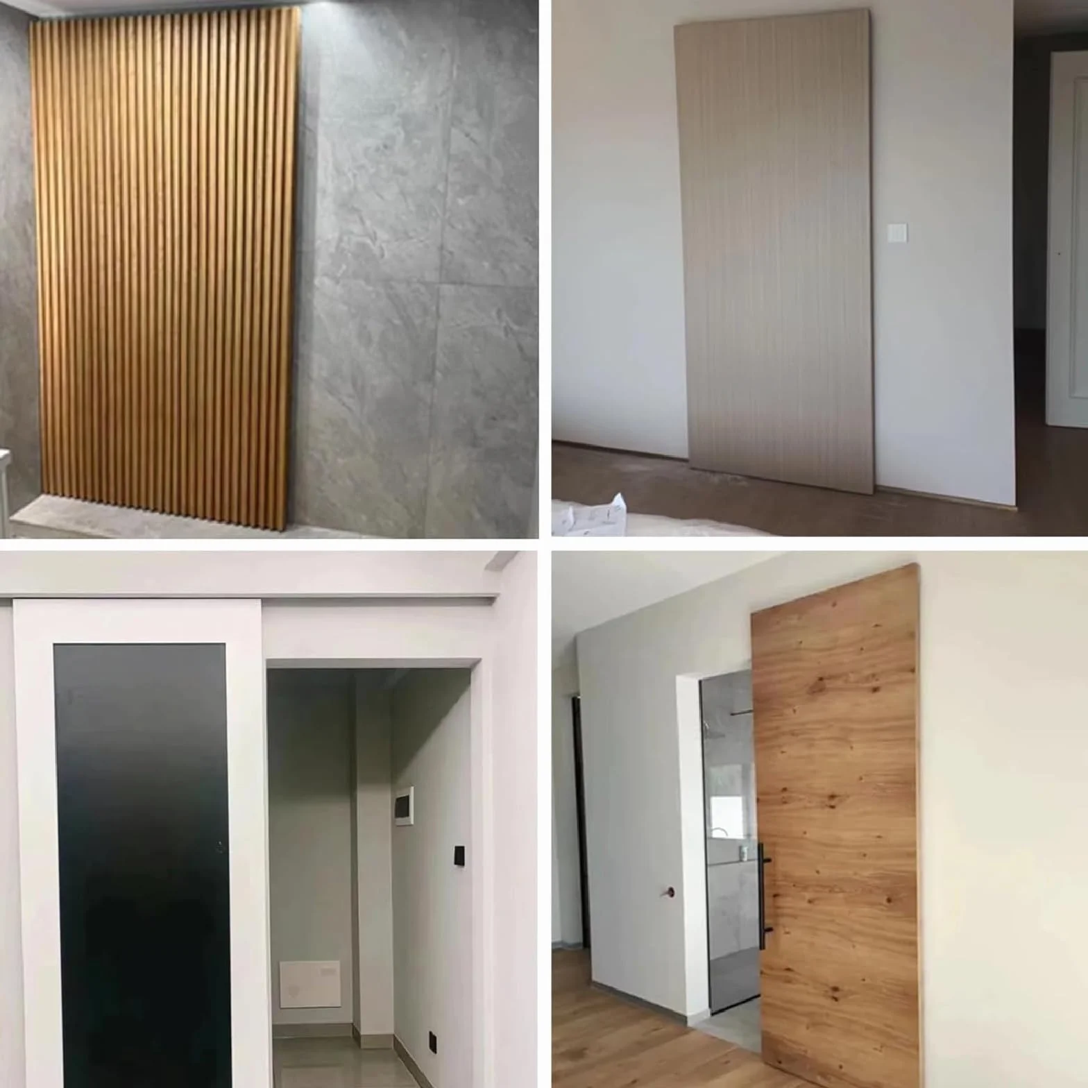 Kit per Porte scorrevoli Invisibili,Binario Porta Scorrevole Invisibile,Kit per Porta Invisibile,Funzionamento Fluido,Design Invisibile,Adatto per camere da Letto