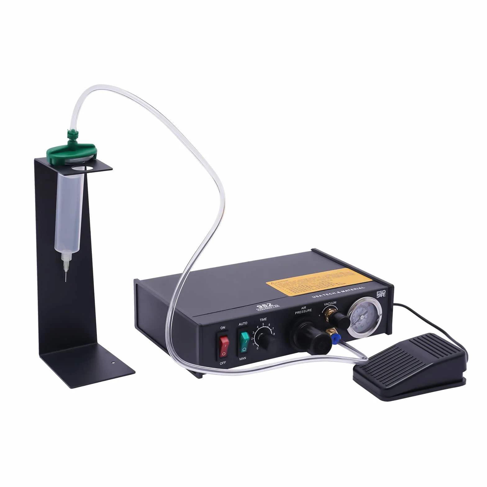 Distributore di colla semiautomatica, controllo di dosaggio pneumatico, dispenser di colla, display digitale, macchina di controllo della pasta, regolatore del liquido di saldatura 982,220 V AC, 50 Hz