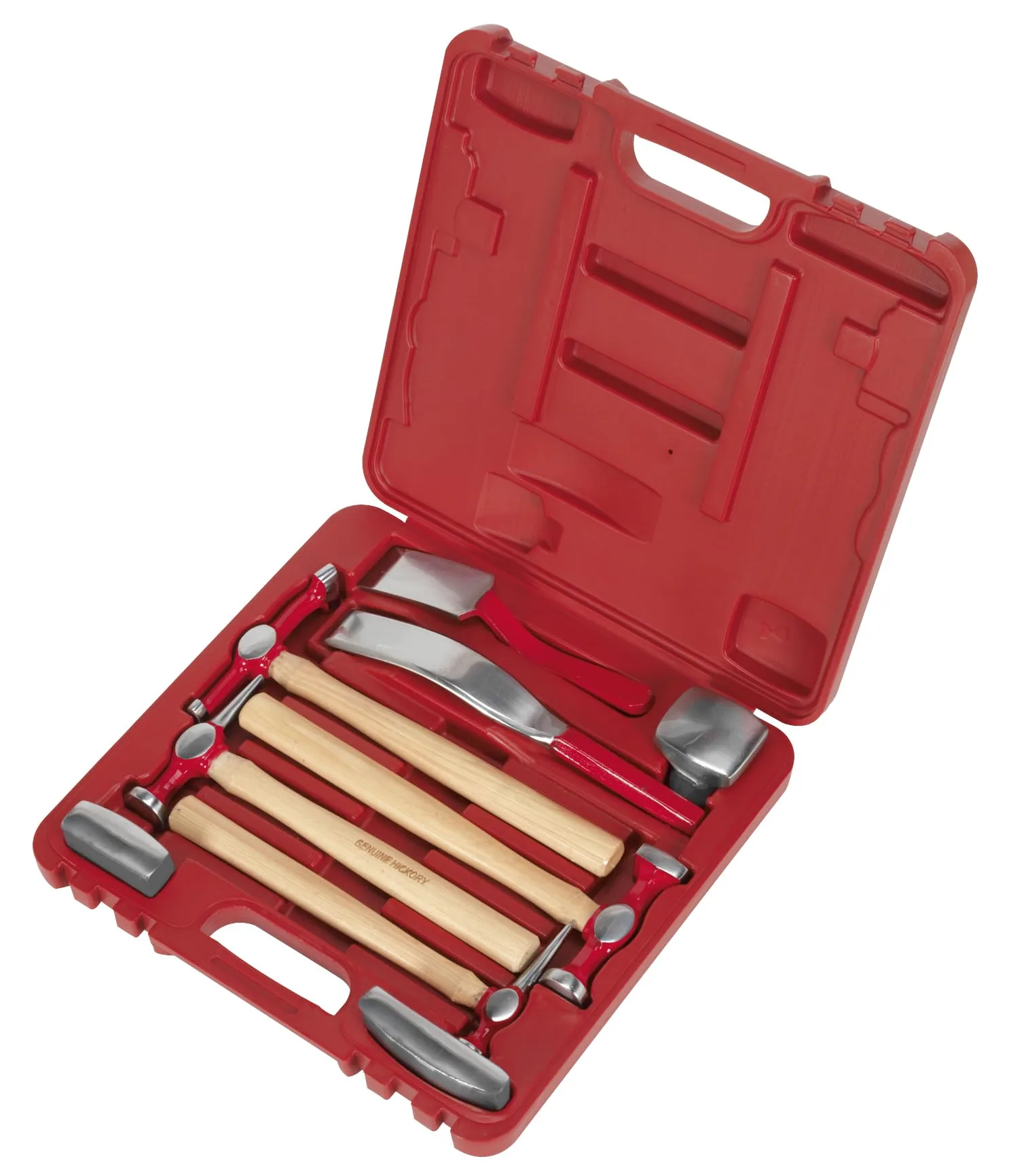 Sealey CB58 - Set di martelli e tassi da carrozziere, 9 pezzi