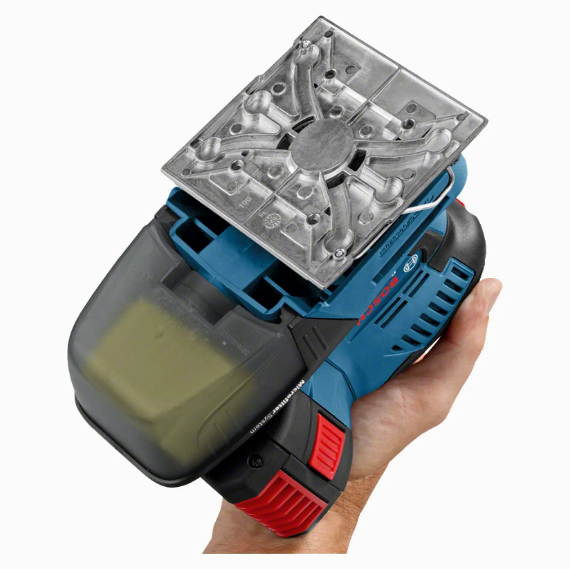 Bosch Professional GSS 18V-10 Levigatrice Orbitale a Batteria, 18 V, 5 Ah, Blu