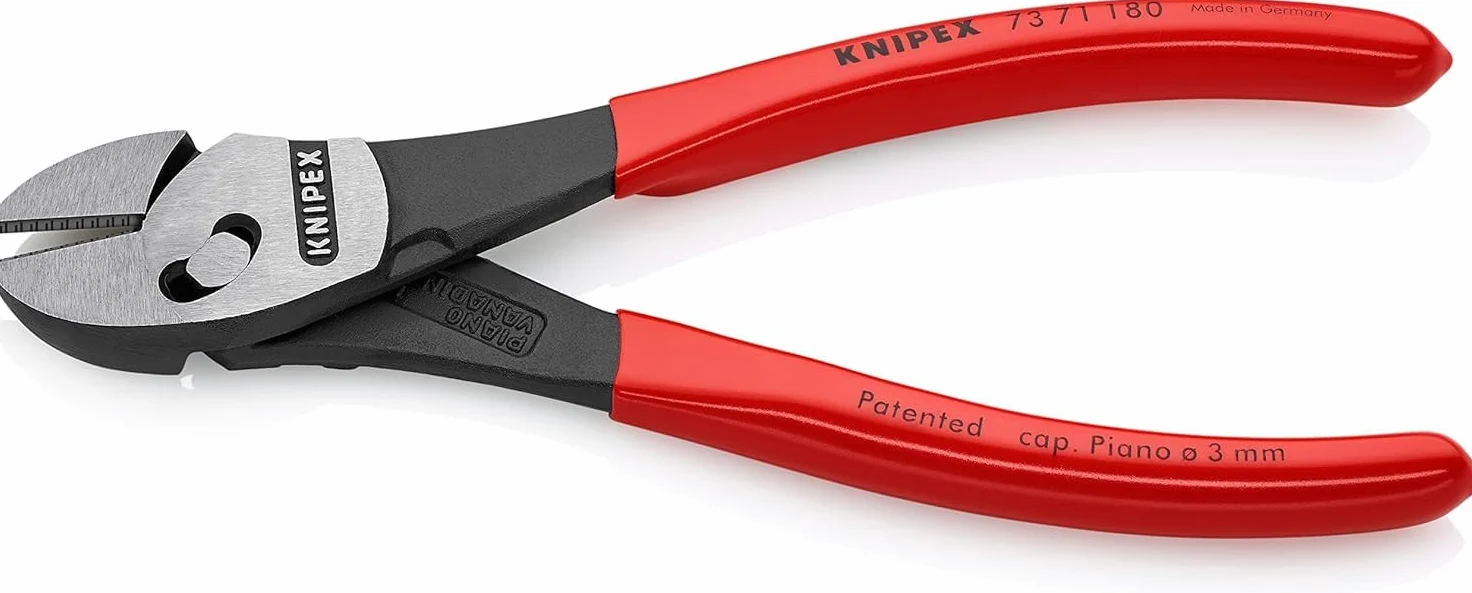 KNIPEX TwinForce Tronchesi laterale ad alta prestazione rivestiti in resina sintetica 180 mm, 73 71 180