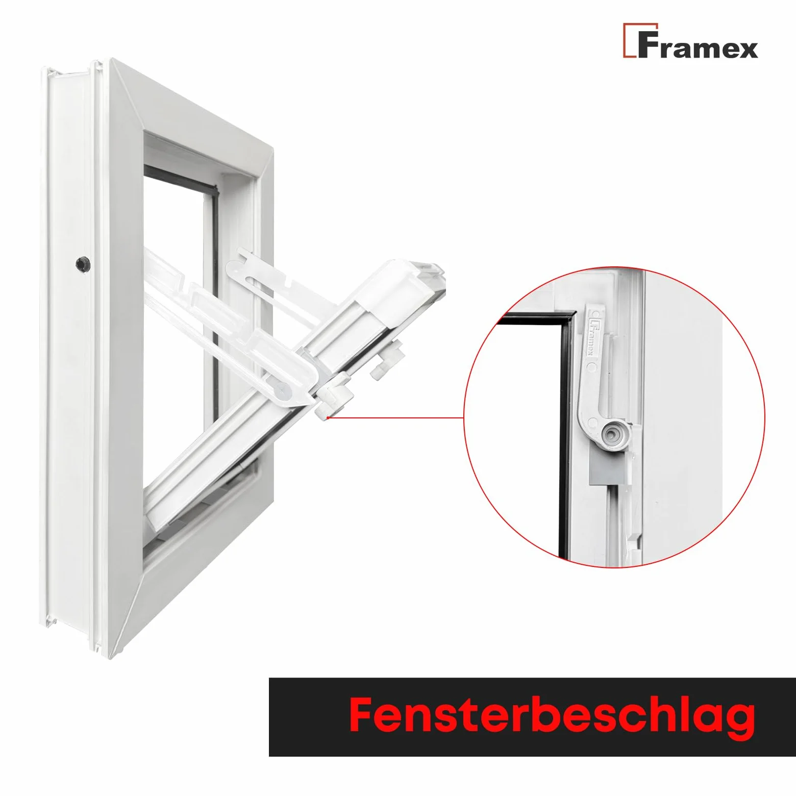 Finestra in PVC, a Ribalta e a Battente, Bianca, 60 x 40 cm (600 x 400 mm), Vetro Singolo – Finestra in PVC con funzione di ribalta e a battente, per ventilazione, scantinati