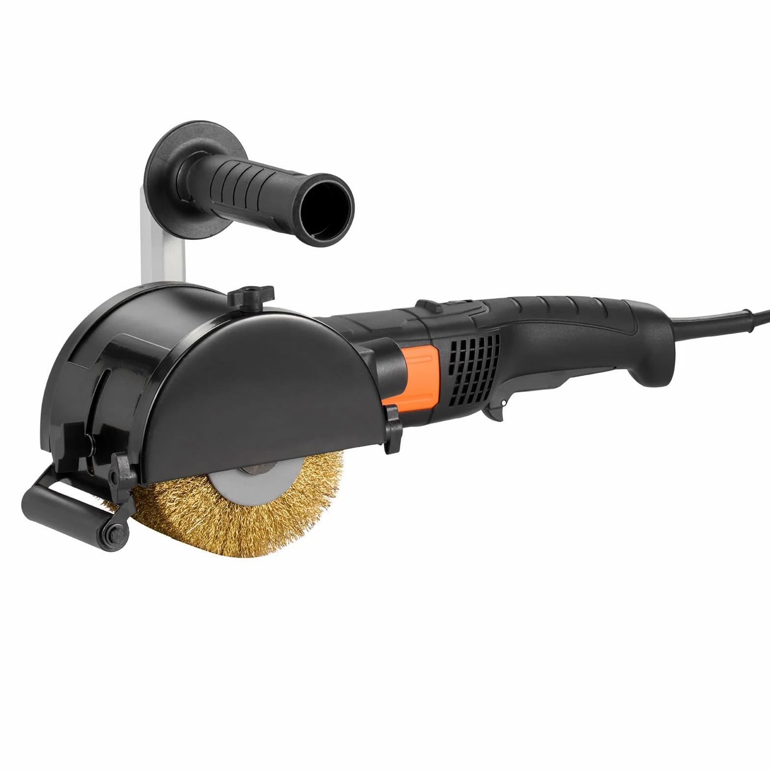 VEVOR Lucidatrice Brunitura 1300 W Strumento per Condizionamento Superficie 6 Velocità Regolabile, Lucidatrice Elettrica Portatile, Mola per Lucidare Filo d'Acciaio, per Acciaio Inox, Metalli, Legno