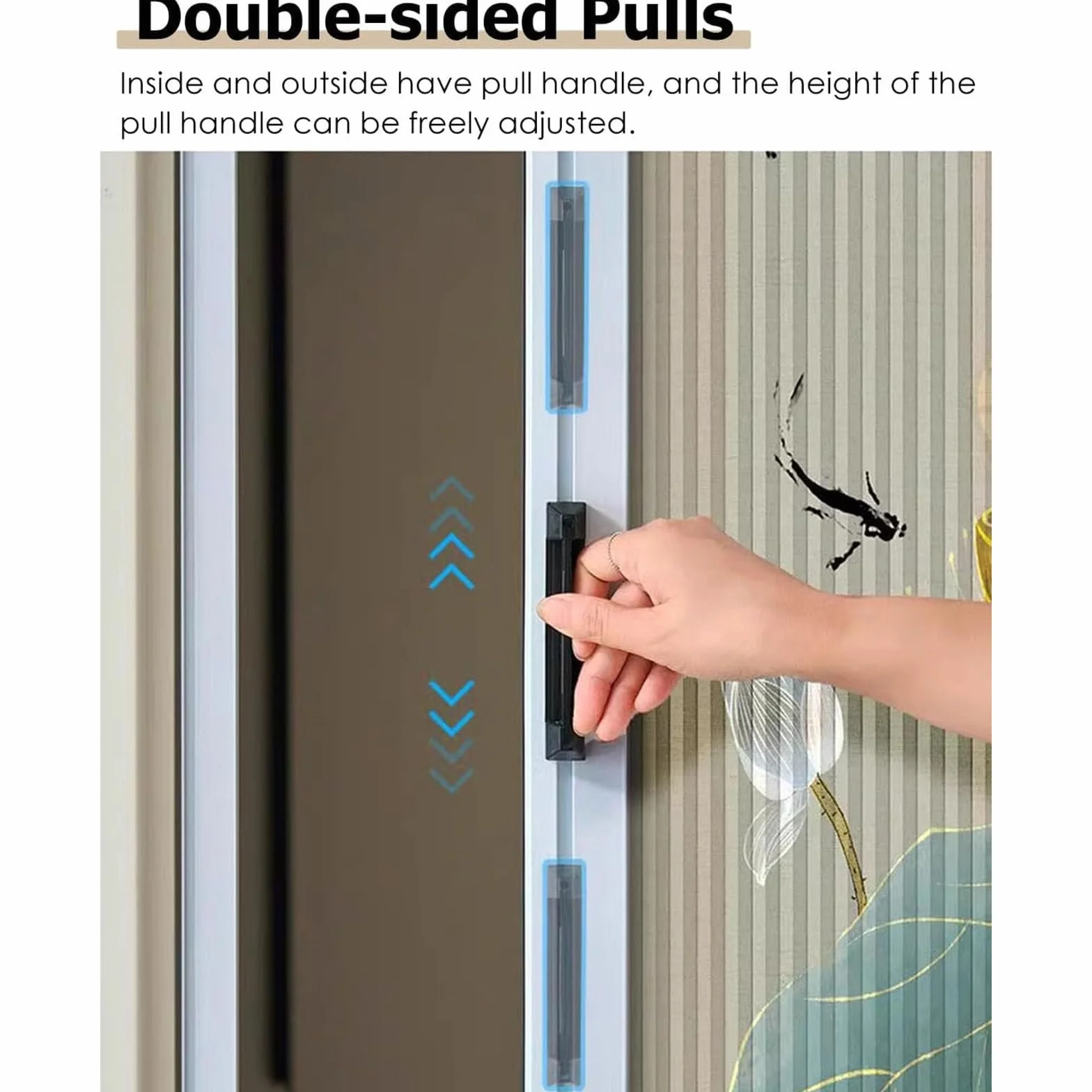 Porte a soffietto per porte, porta pieghevole invisibile a nido d'ape alta 203 cm per cucina, bagno, dispensa, kit porta divisoria,28x80in(71x203cm)