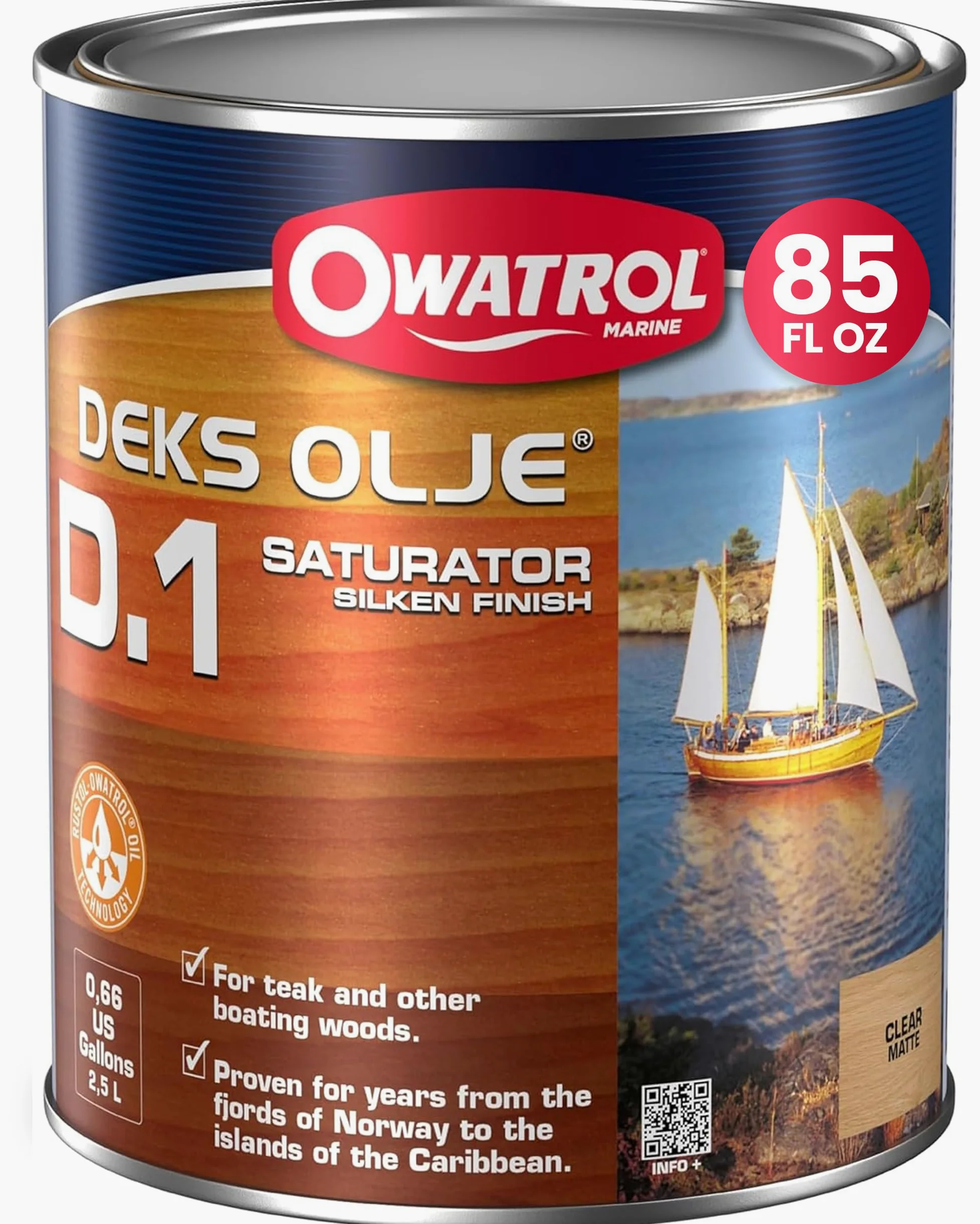 Owatrol D1 – Saturatore per legno rigidi 2,5 L