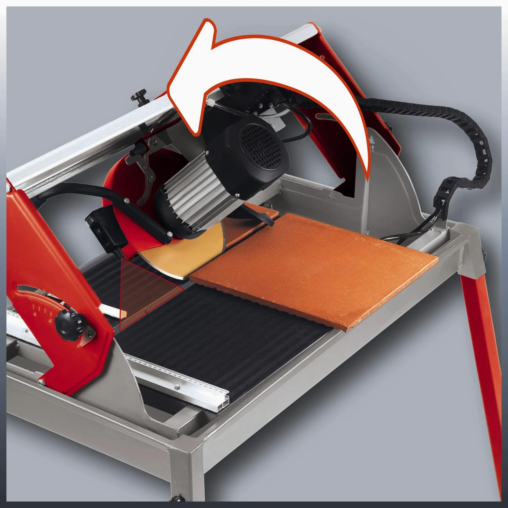 Einhell TE-SC 570 L Tagliapietre (220-240 V, 50 Hz, 1500 W, giri al min. 3000, taglio max 60x570 mm, incl. disco diamantato Ø 250)