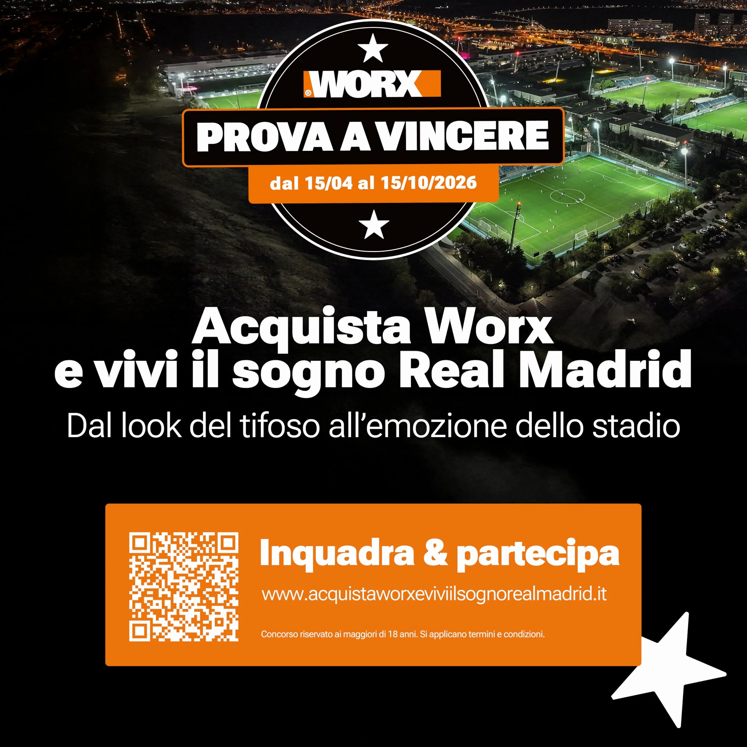 Worx WX531.9 Sega circolare compatta ad immersione ø 120mm 20V a batteria - solo corpo macchina