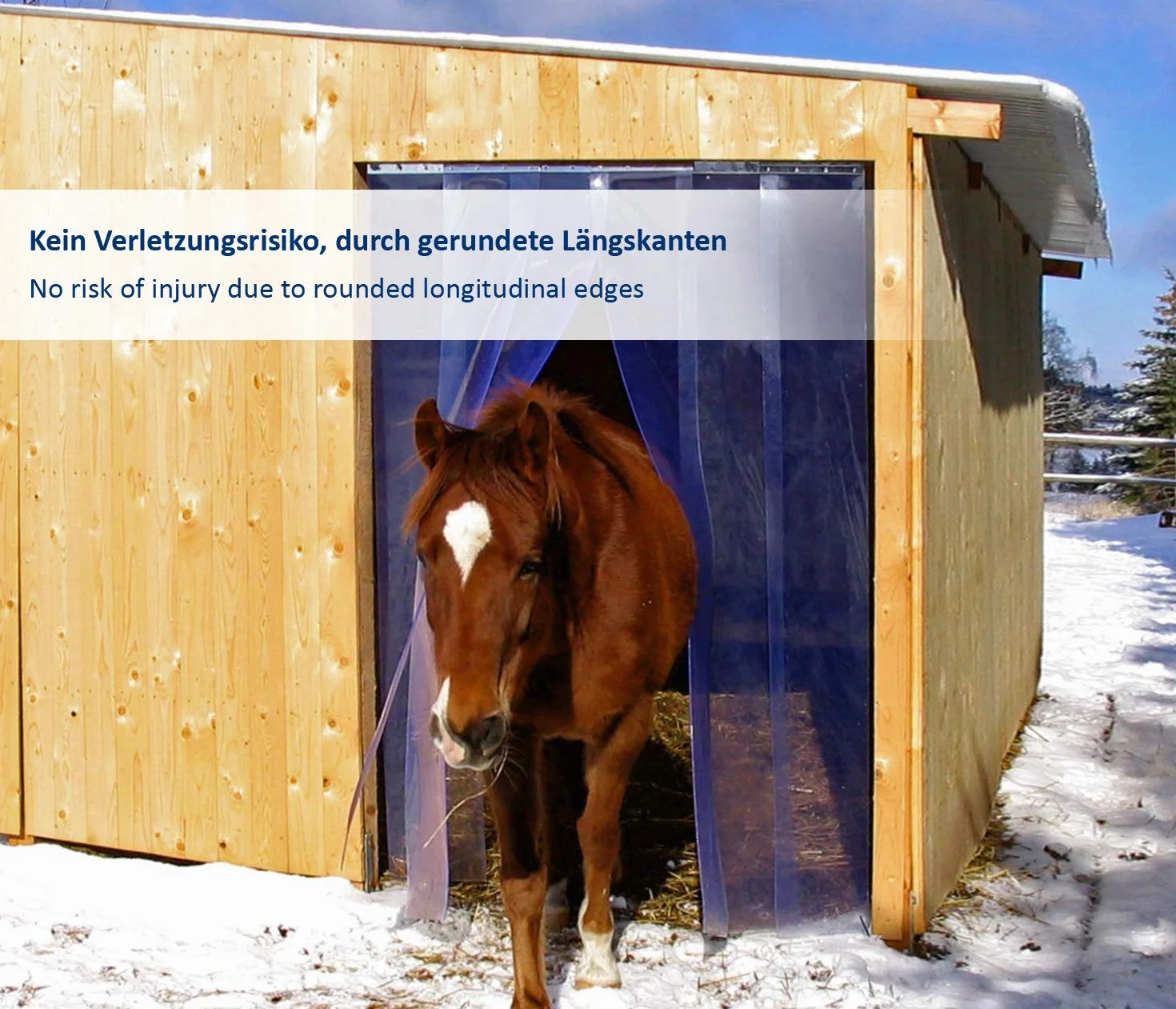 Zettl GmbH tenda a strisce in PVC, lamelle 3x300mm, larghezza x altezza 1,75x2,50m, trasparente, preassemblato, zincato, per l'industria, l'agricoltura e la ristorazione