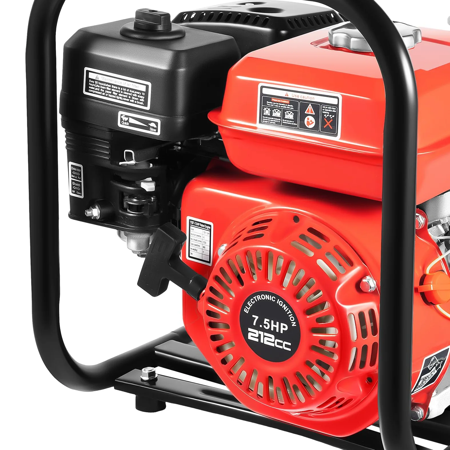 7.5 Hp 2" Portable Gas-Powered Semi-Trash Water Pump Gasoline Water Pump 7.5 Portable Gas Powered Water Gasoline 7.5M Pantaloni
