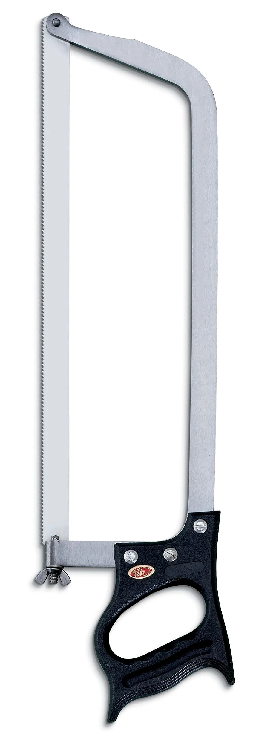 Ausonia - Sega professionale per macellaio per taglio carne ossa e surgelati con lama inox Cm 40 e struttura interamente in acciaio inox