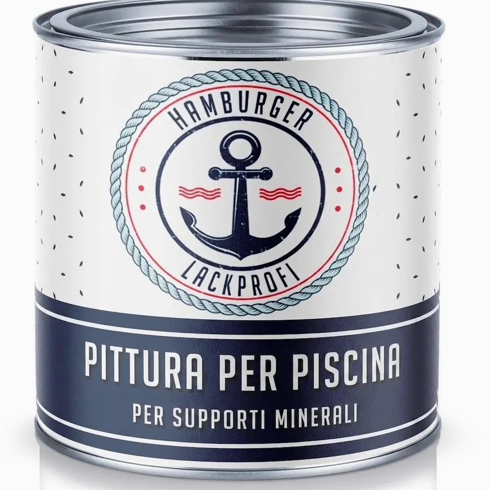 Pittura per piscina 2K lucido Verde per GFK, plastica e poliestere kit RAL 6027 Verde chiaro acqua – pittura per piscina 2K – rivestimento per piscine – vernice subacquea (5 L) Hamburger Lack-Profi