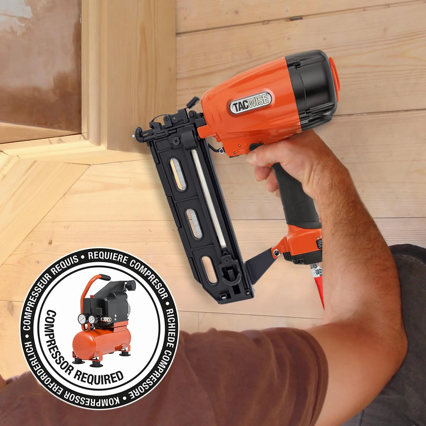 Tacwise GFN64V Chiodatrice per Finitura Pneumatica, Utilizza Chiodi Tipo 160 (16G) da 20 a 64 mm