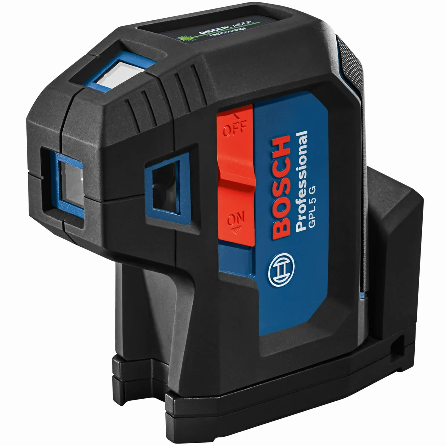 Bosch Professional Livella laser a 5 punti GPL 5 G (laser verde, raggio d'azione: fino a 30 m, sacchetto)