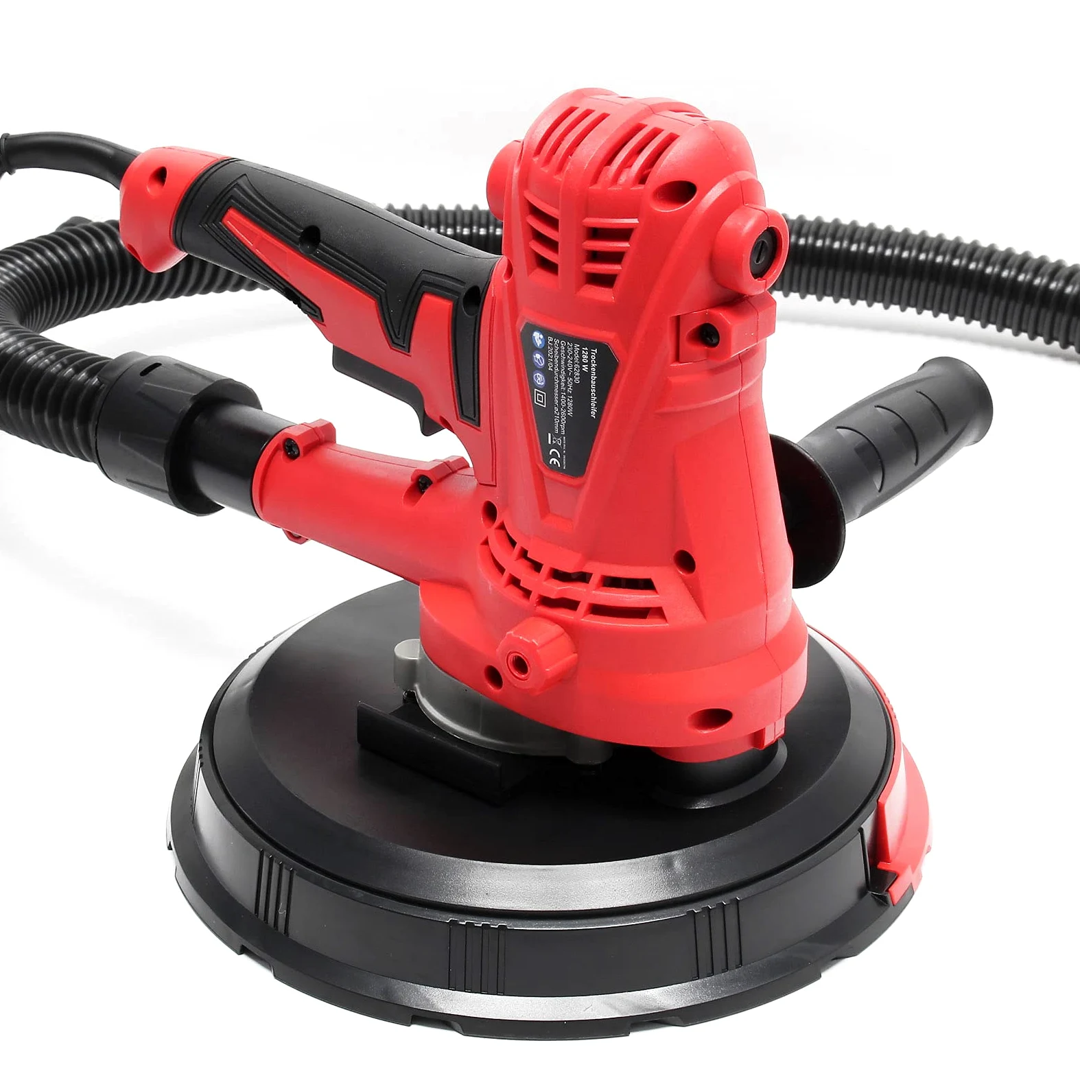 XPOtool Levigatrice 1280W Con aspirazione, disco di levigatura da 215 mm e impugnatura supplementare