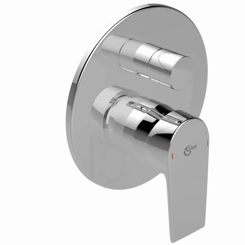 Ideal Standard - Ceramix, Miscelatore monocomando ad incasso per vasca o doccia con deviatore, Cromato