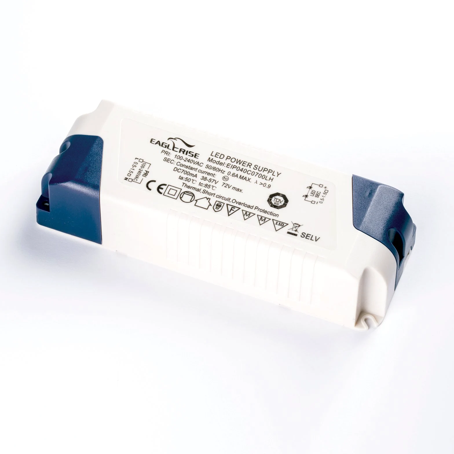 Trasformatore LED DRIVER Eaglerise 40W 700MA EIP040C700LH Constant Current