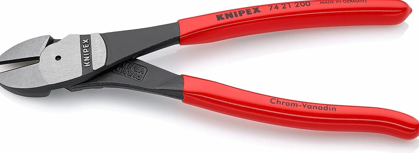 KNIPEX Tronchese laterale per meccanica tipo forte rivestiti in resina sintetica 200 mm, 74 21 200