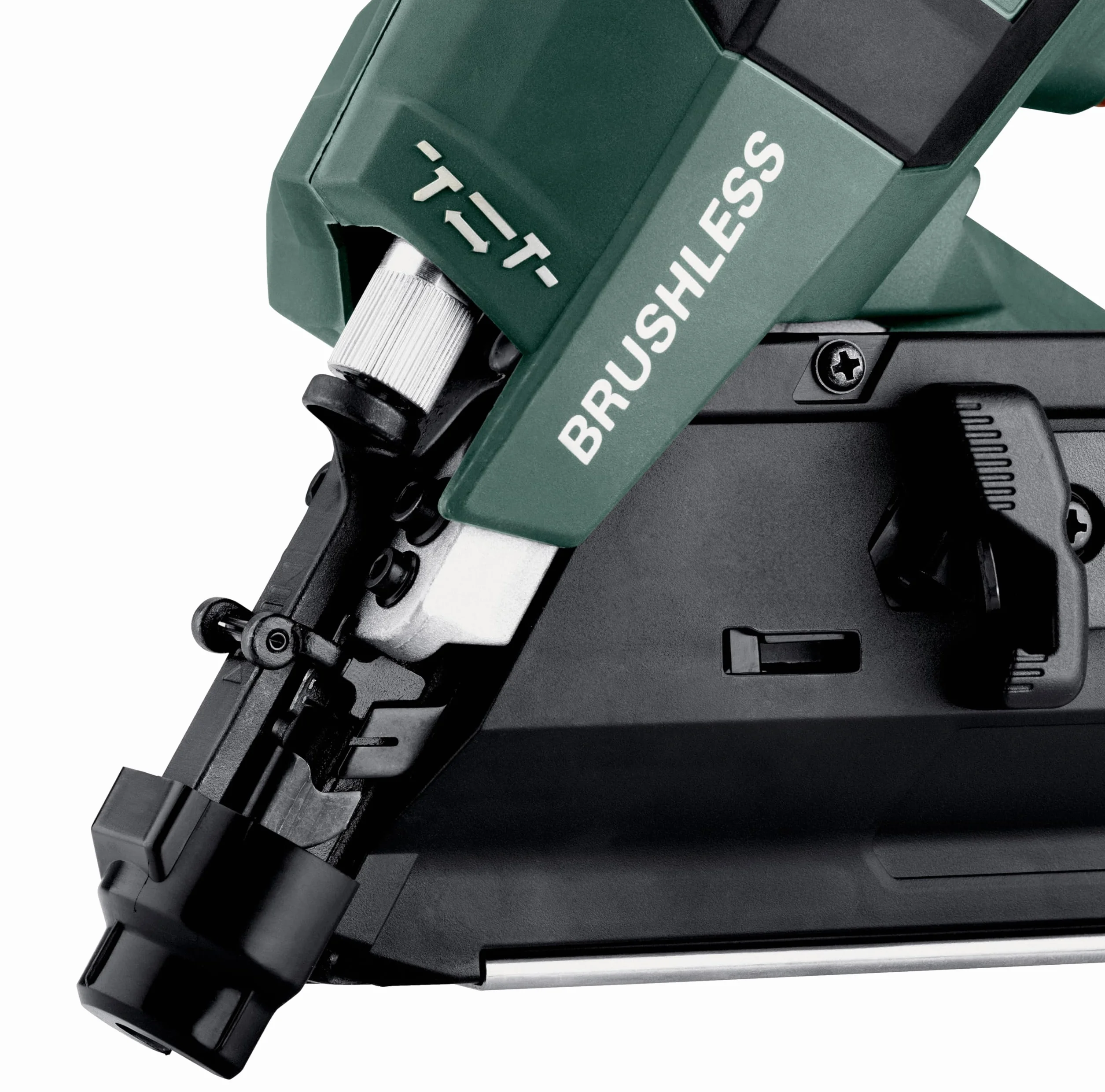 Metabo chiodatrice a batteria NFR 18 LTX 90 BL – 612090840 – 18 V – Con tecnologia a percussione pneumatica per lavori versatili di pavimentazione e installazione – Senza batteria e caricabatterie