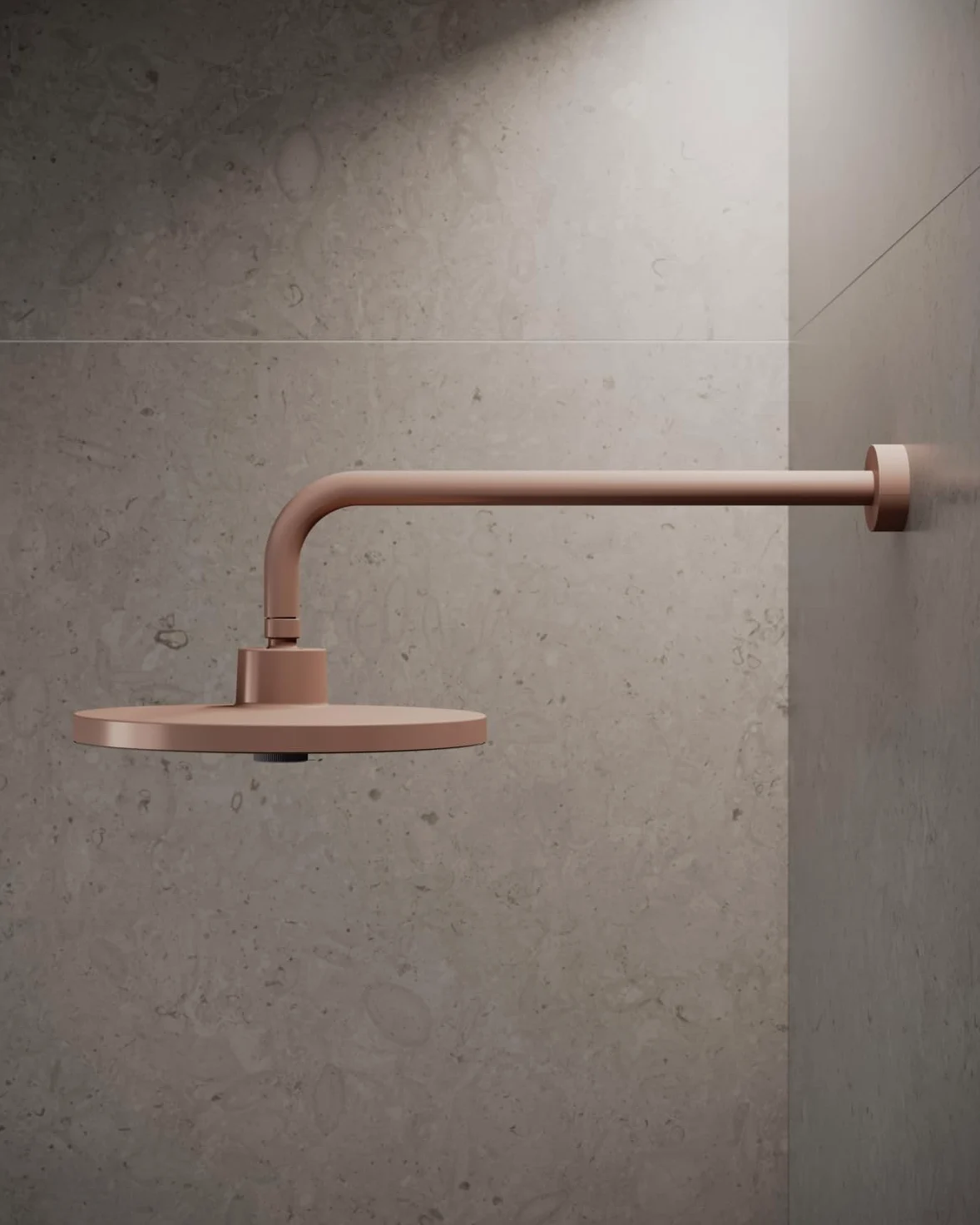 Ideal Standard - Idealrain, Braccio per soffione 55x418x114mm con sporgenza 40cm, Accessorio per montaggio soffione a parete, Rosé