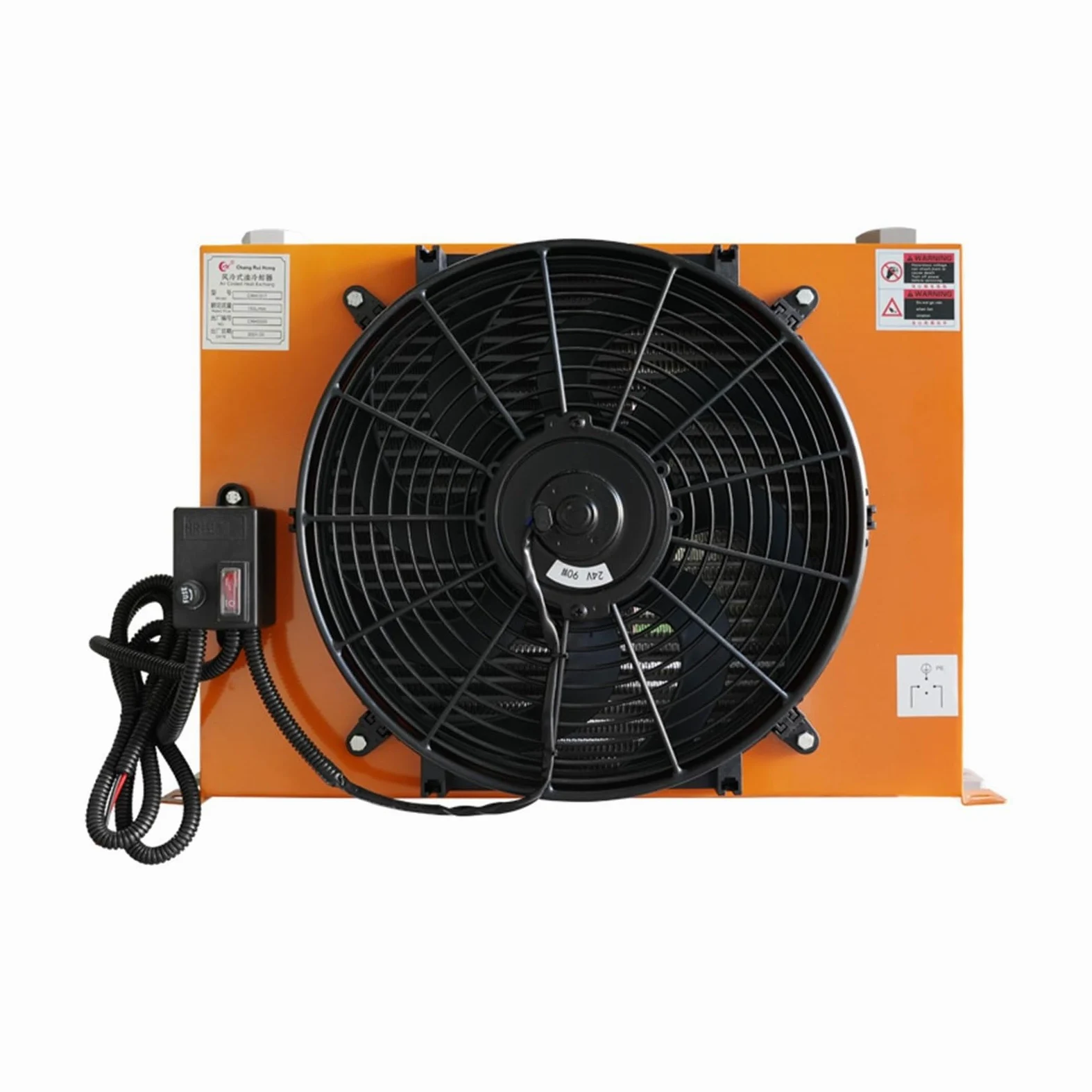 Radiatore aria-olio idraulico, Radiatore 'olio idraulico, di controllo a temperatura industriale AH1012T-CA per sistema idraulico CNC(AH0607T-12V/24V)
