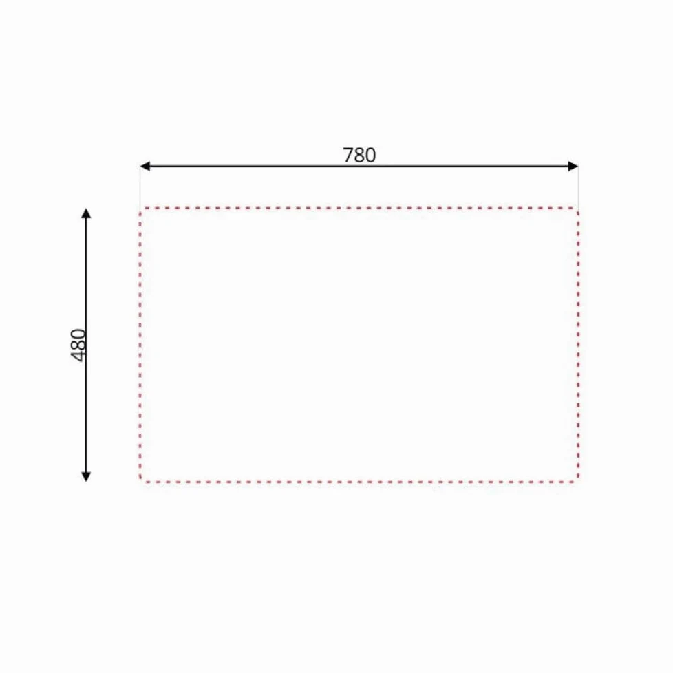 Lavello appoggio acciaio inox 80x50 cm una vasca e gocciolatoio destro SA216