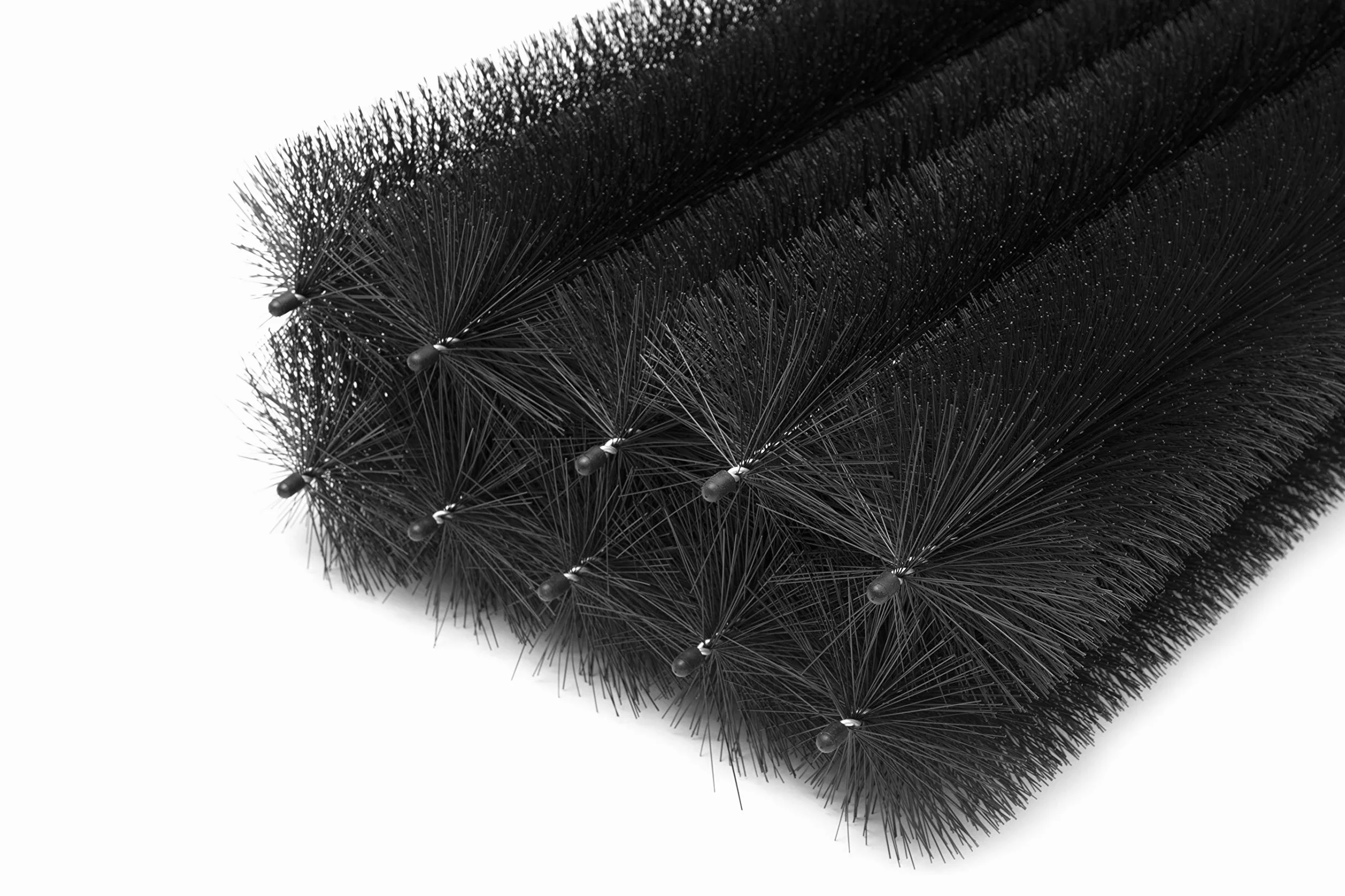 Spazzole per Grondaia Ø12 cm, 24m (20x120 cm) | Filo Inossidabile con Ganci | Protezione da Foglie | Resistente e Facile da Installare