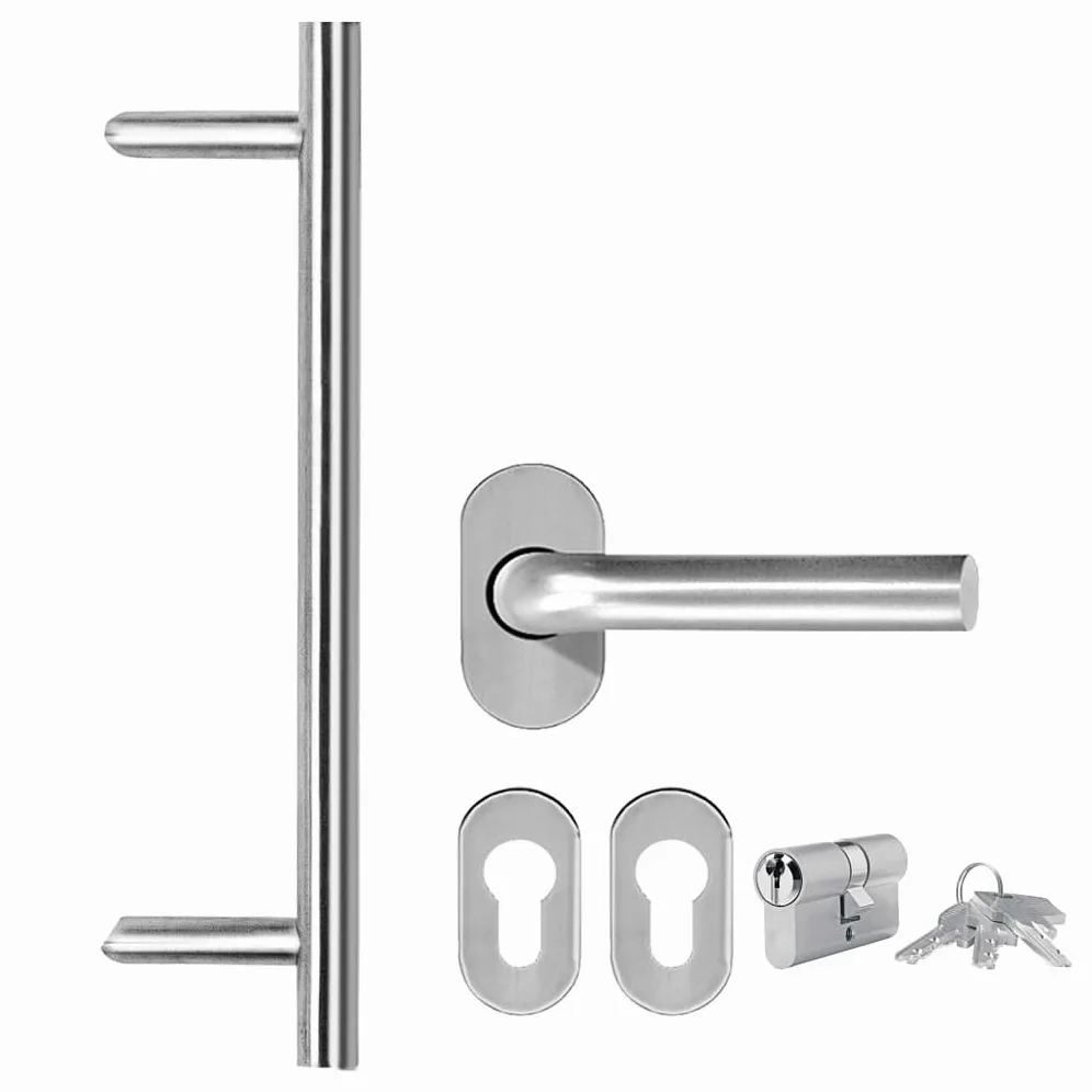 Gecheer Porta di Ingresso in PVC, Portoncino Esterno Blindato per Negozio, Balcone, Casa - Bianca 108x200 cm