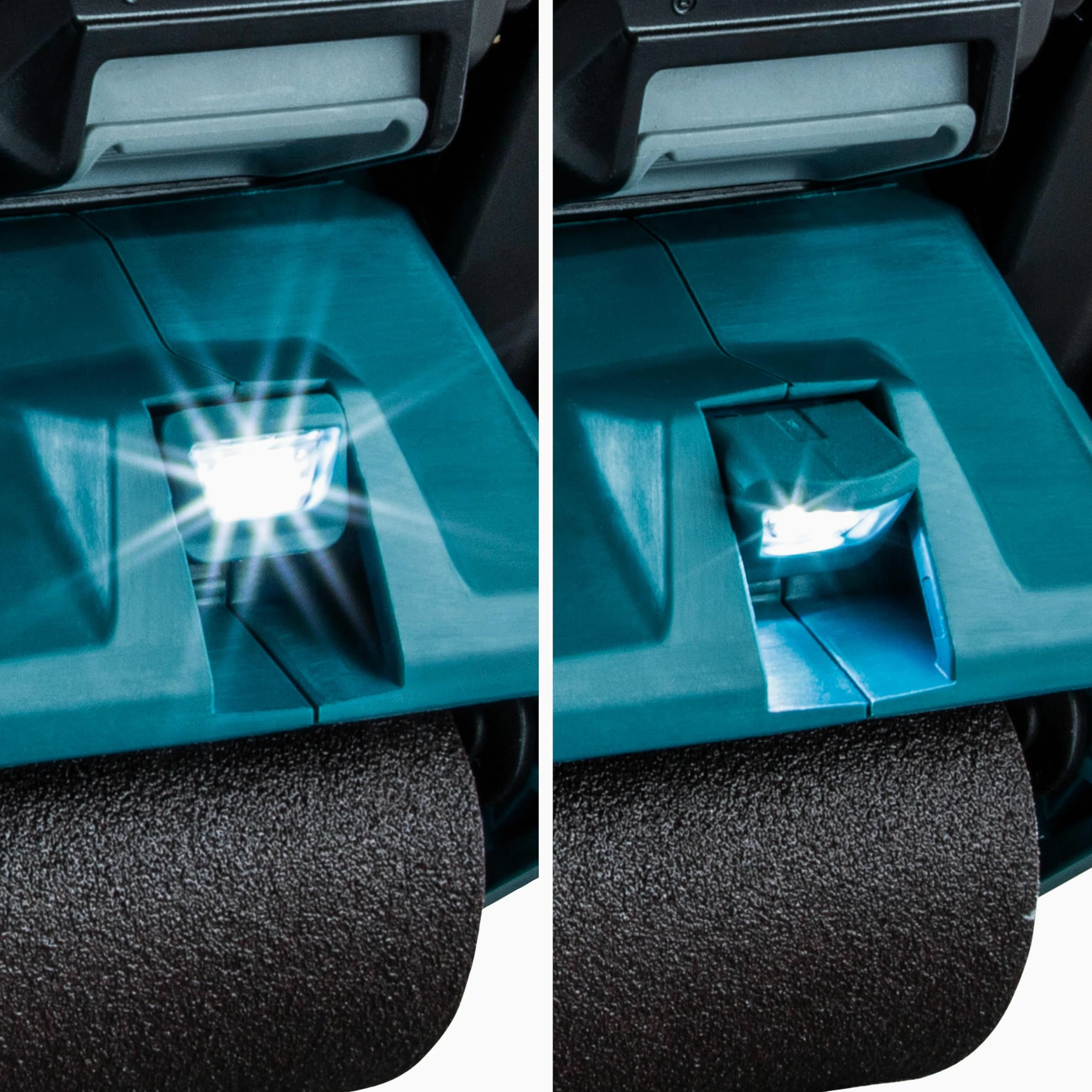 Makita BS001GZ - Smerigliatrice a nastro, 40 V max, larghezza di banda 76 mm, senza batteria e caricatore