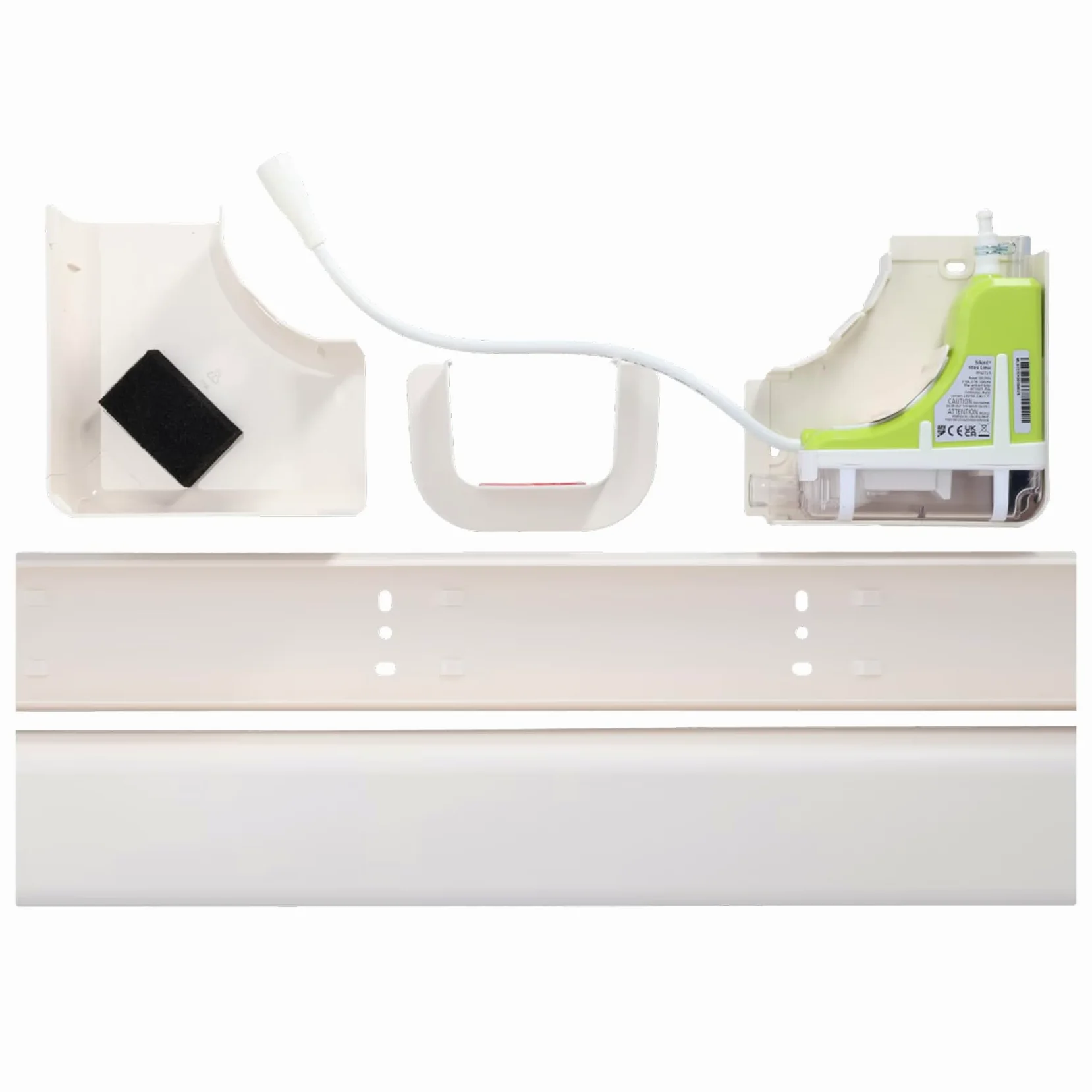 Aspen Pumps Silent+ Mini Lime FP3472/5 - Pompa Scarico Condensa con Canalina EuroSplit 80x60 mm Colore Avorio Chiaro