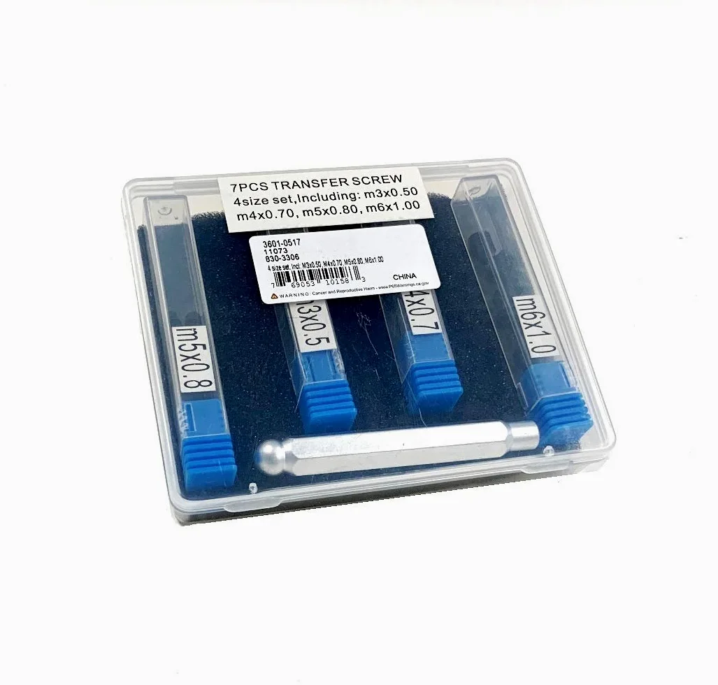 HHIP 3601-0517 - Set di 28 viti di trasferimento M3 x .5, M4 x .7, M5 x .8, M6 x 1