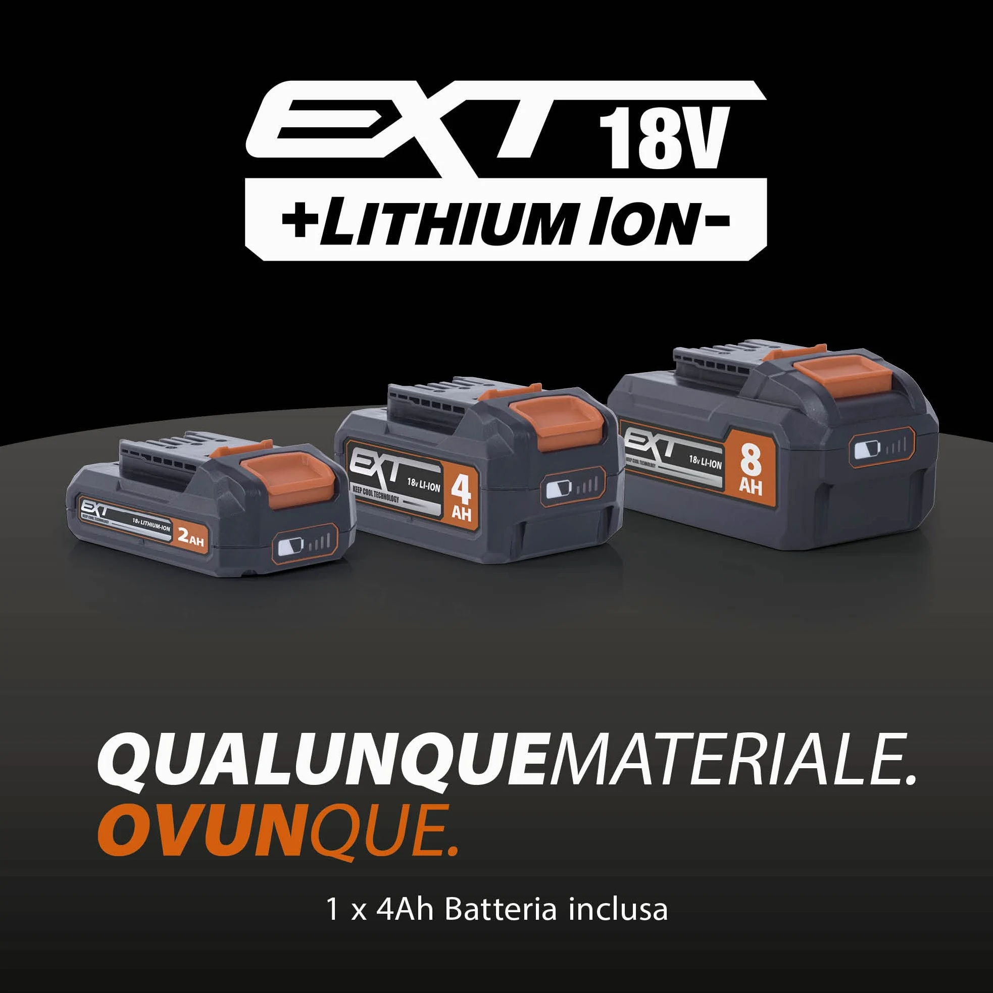 Evolution Troncatrice composta a batteria R185CMS-Li da 185 mm 18 V Li-Ion EXT Inc Lama multimateriale
