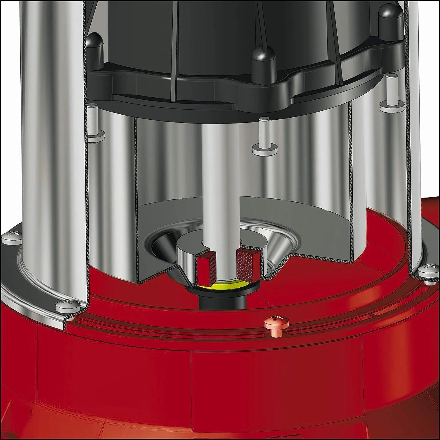 Einhell GC-PP 900 N Pompa di profondità (900 W, portata max 6000 L/h, prevalenza 32 m, immersione max 7m, 3 giranti)